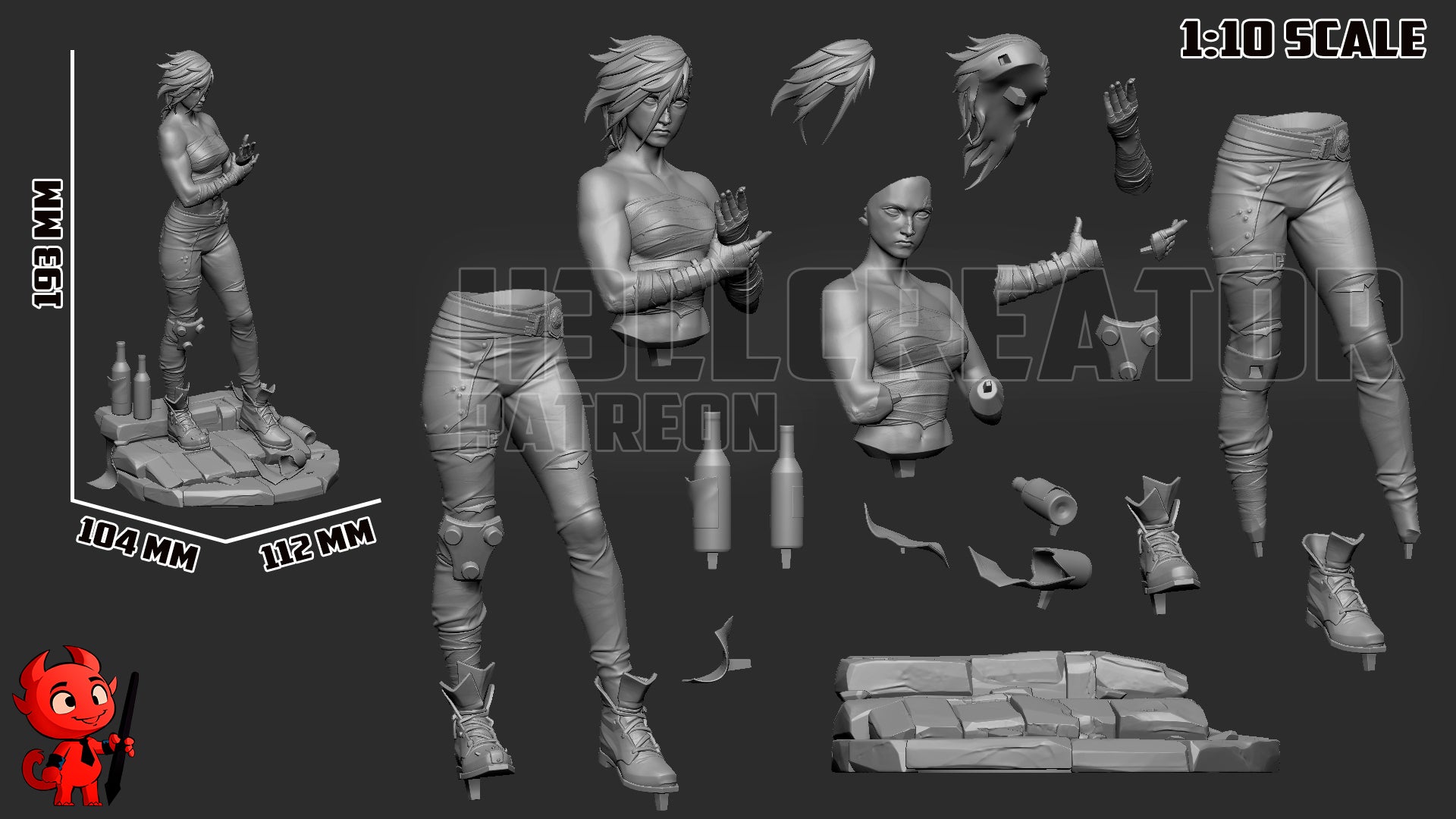 Arena Fighter Vi Garage Kit | Fanmade Model by h3llcreator | Arcanne  3D Printed - Sephiknot