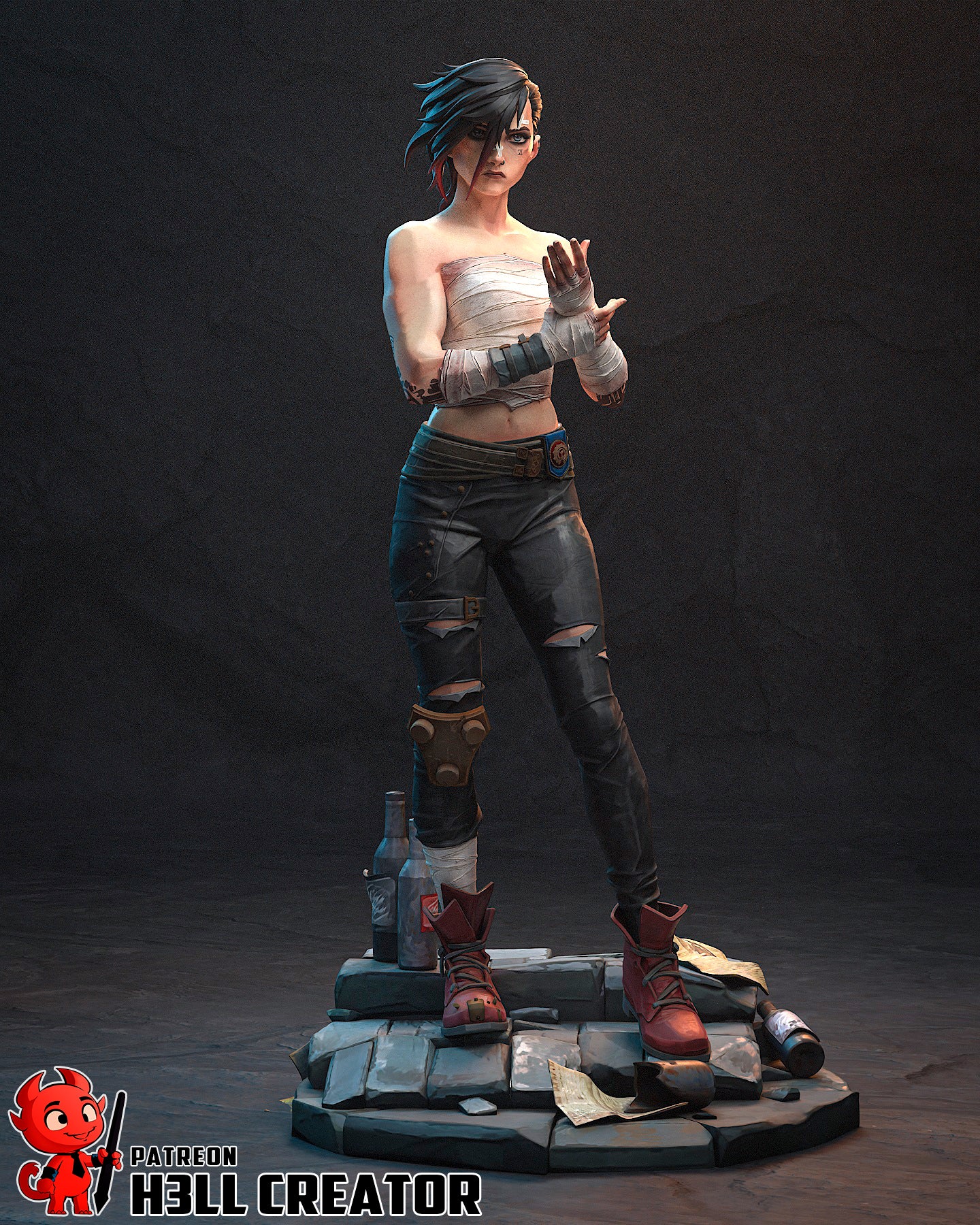 Arena Fighter Vi Garage Kit | Fanmade Model by h3llcreator | Arcanne  3D Printed - Sephiknot