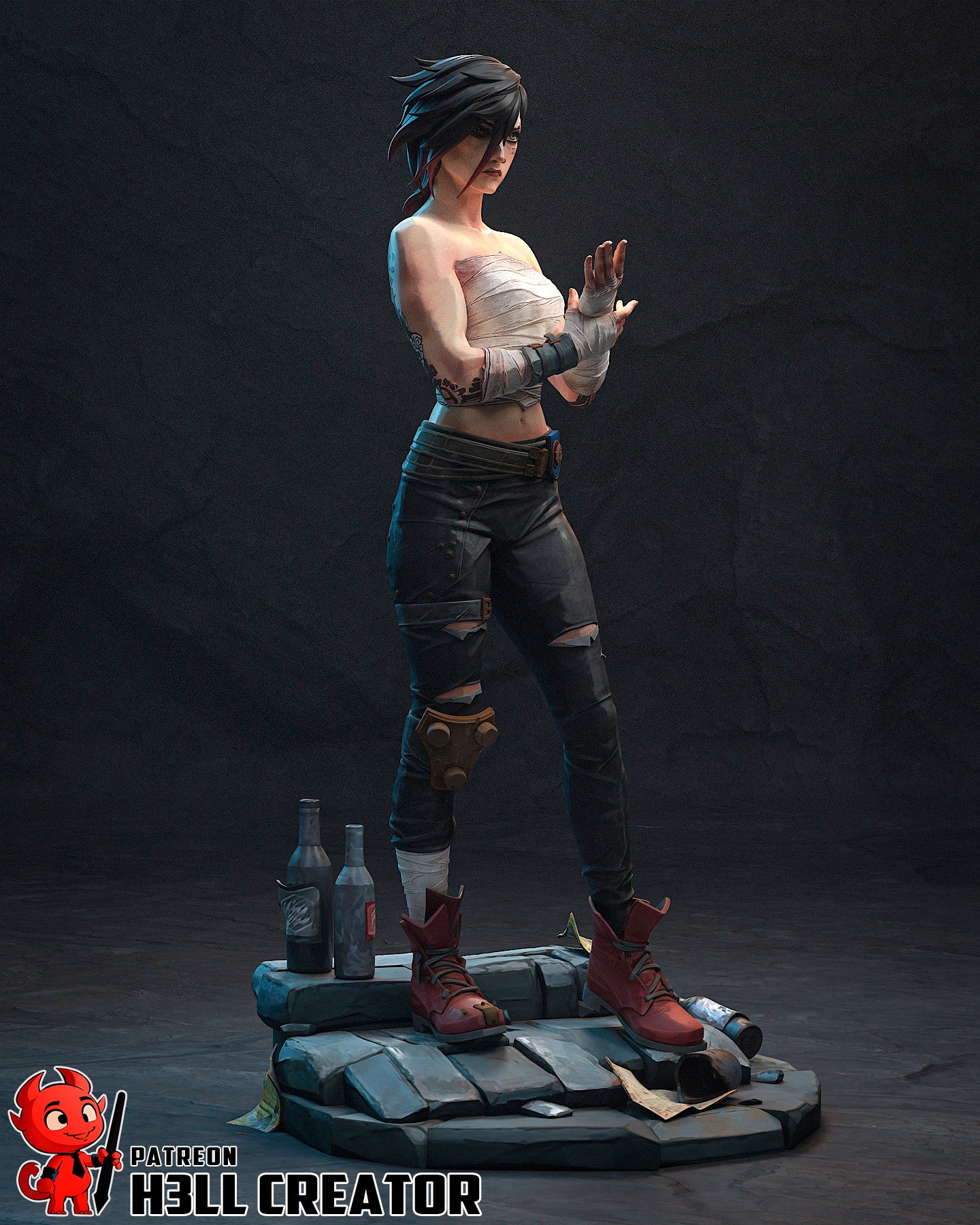 Arena Fighter Vi Garage Kit | Fanmade Model by h3llcreator | Arcanne  3D Printed - Sephiknot