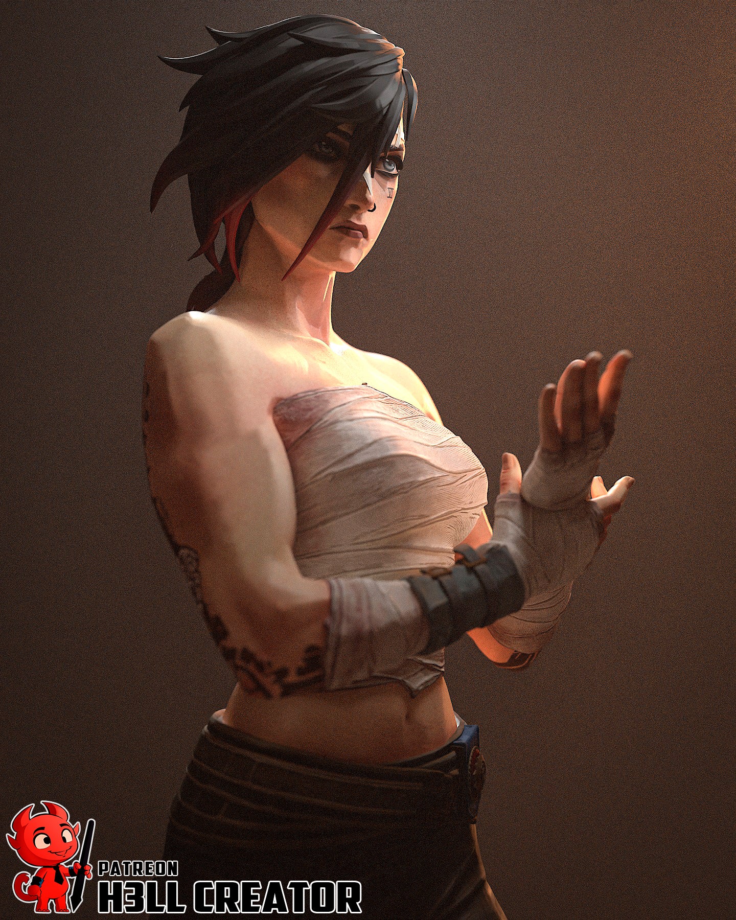 Arena Fighter Vi Garage Kit | Fanmade Model by h3llcreator | Arcanne  3D Printed - Sephiknot