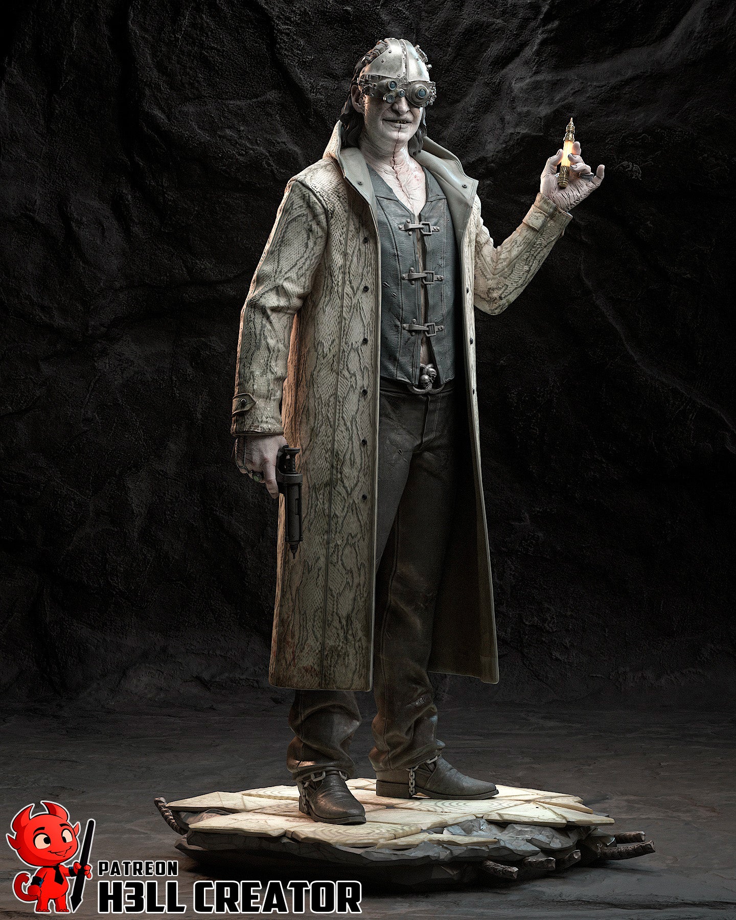 Victor Gideon rom Resident Evil by h3ll creator | High Quality Resin Print | Painted Commissions available!