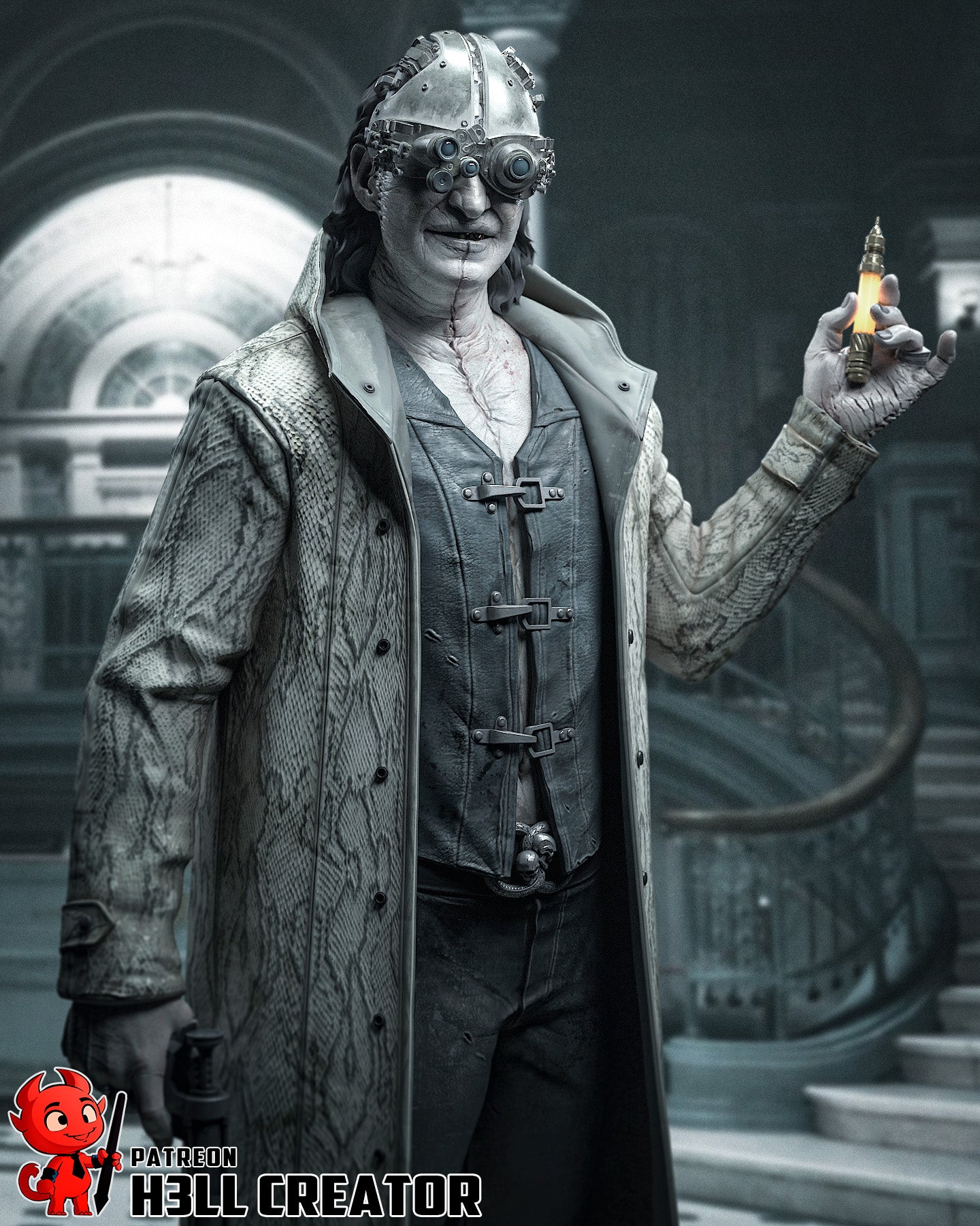 Victor Gideon rom Resident Evil by h3ll creator | High Quality Resin Print | Painted Commissions available! - Sephiknot