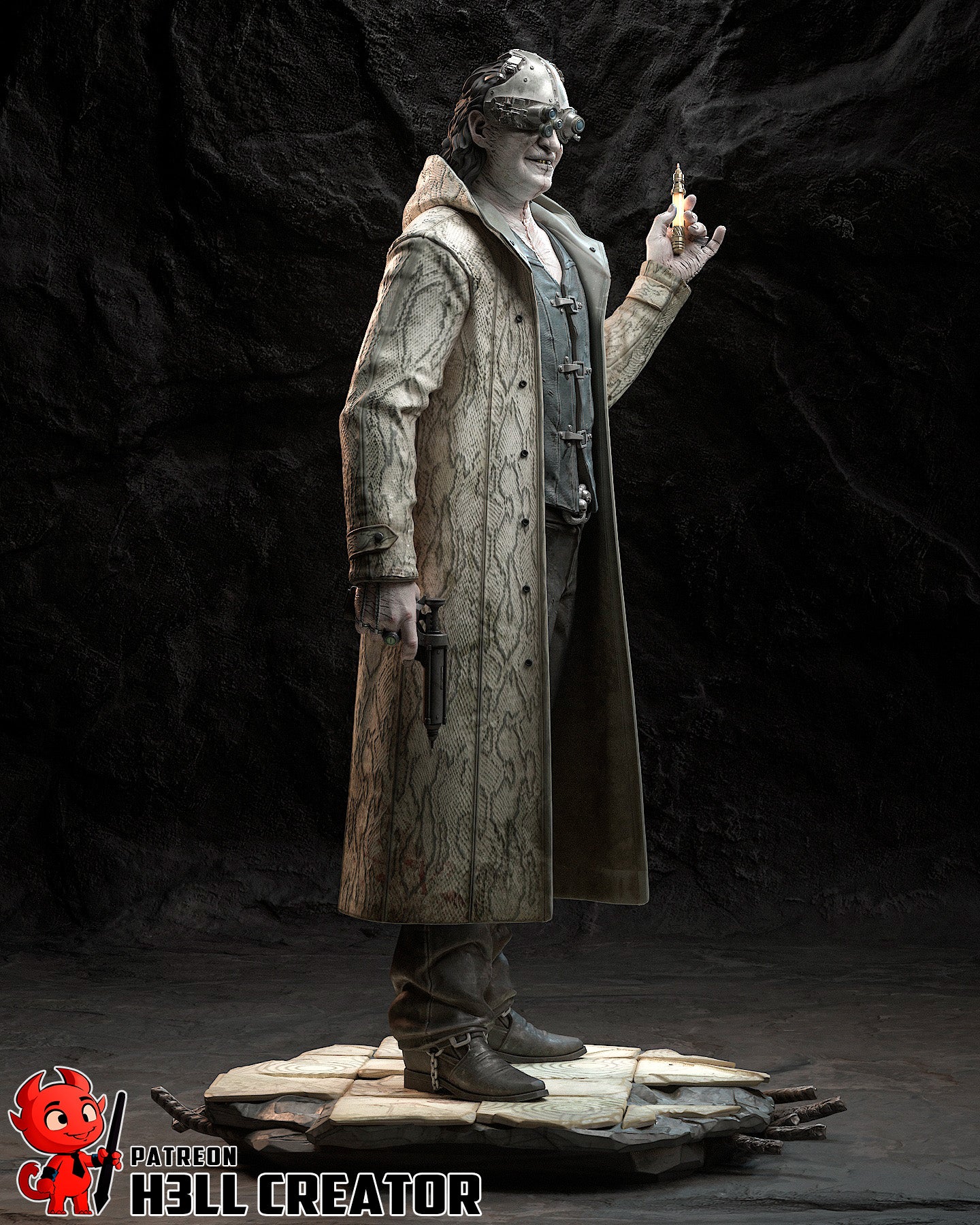 Victor Gideon rom Resident Evil by h3ll creator | High Quality Resin Print | Painted Commissions available!