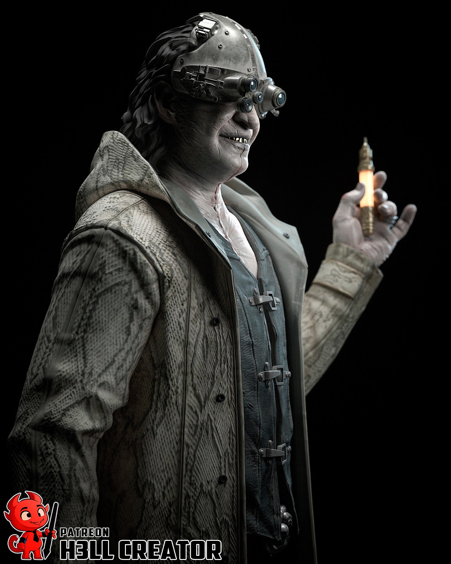 Victor Gideon rom Resident Evil by h3ll creator | High Quality Resin Print | Painted Commissions available!