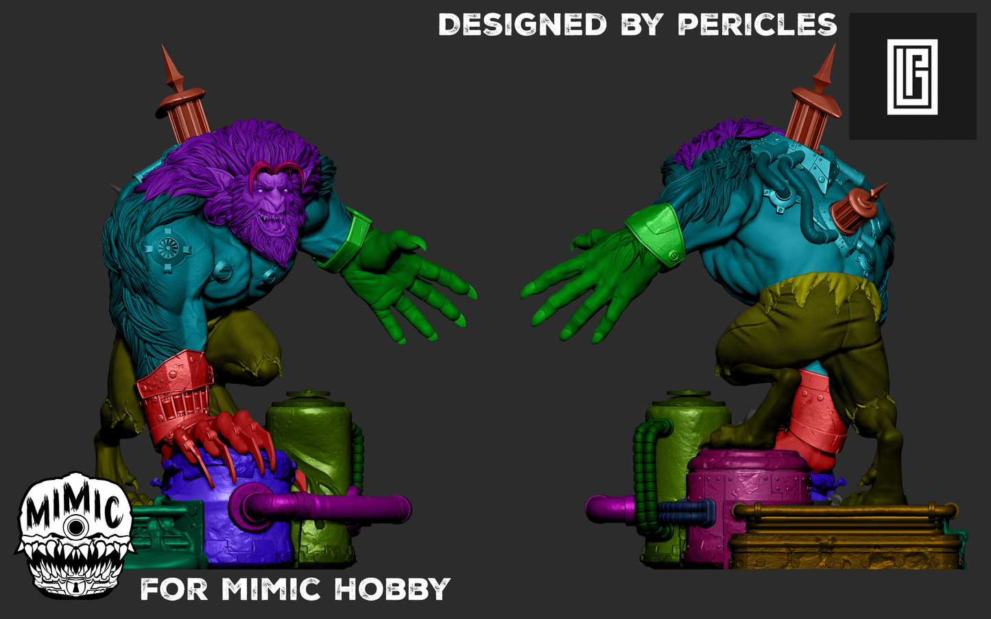 Warwick by Mimic Hobby | High Quality Resin Print | Painted Commissions available!