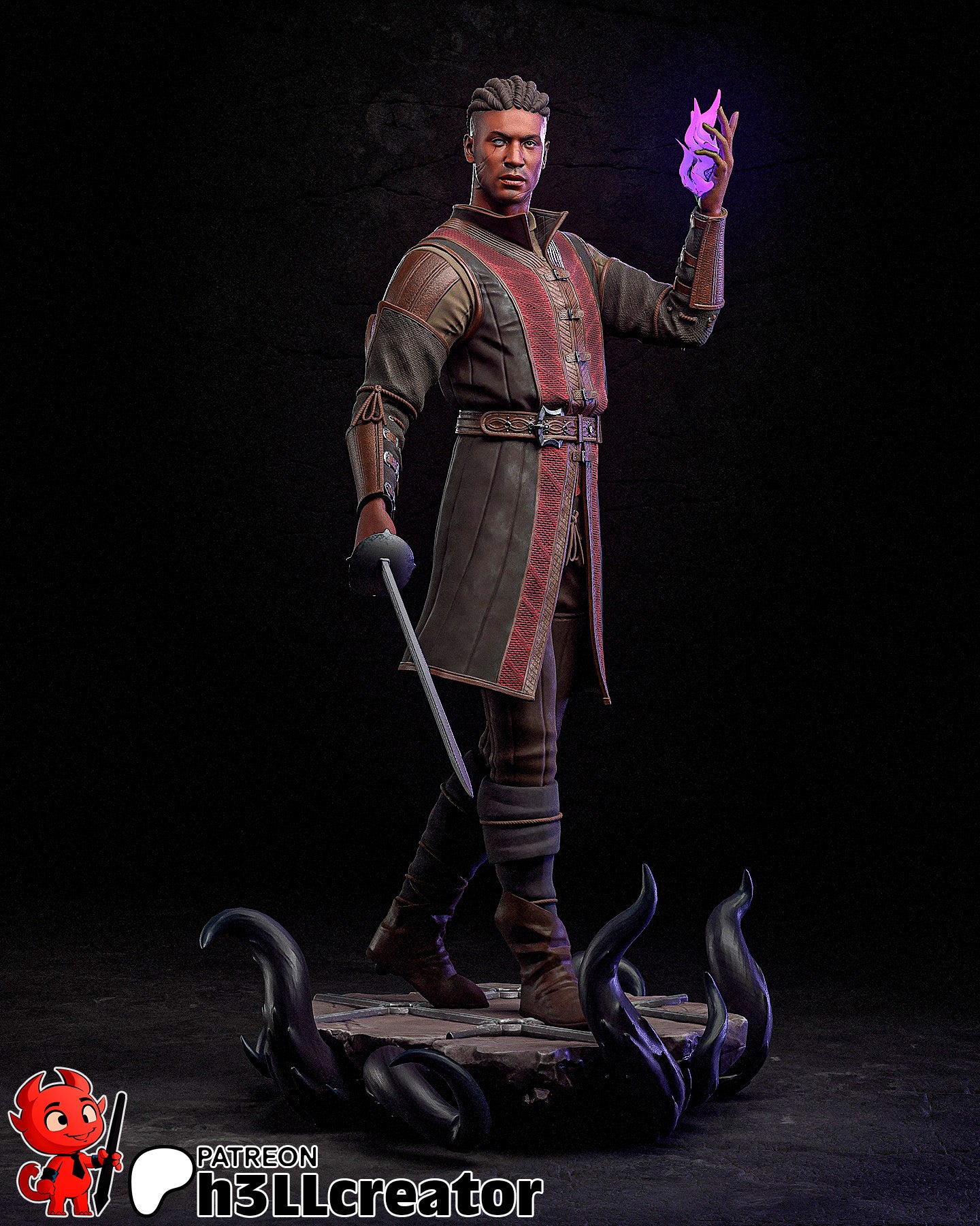 Wyll Garage Kit | Fanmade Model by h3llCreator | Baldurs Gate | 3D Printed - Sephiknot