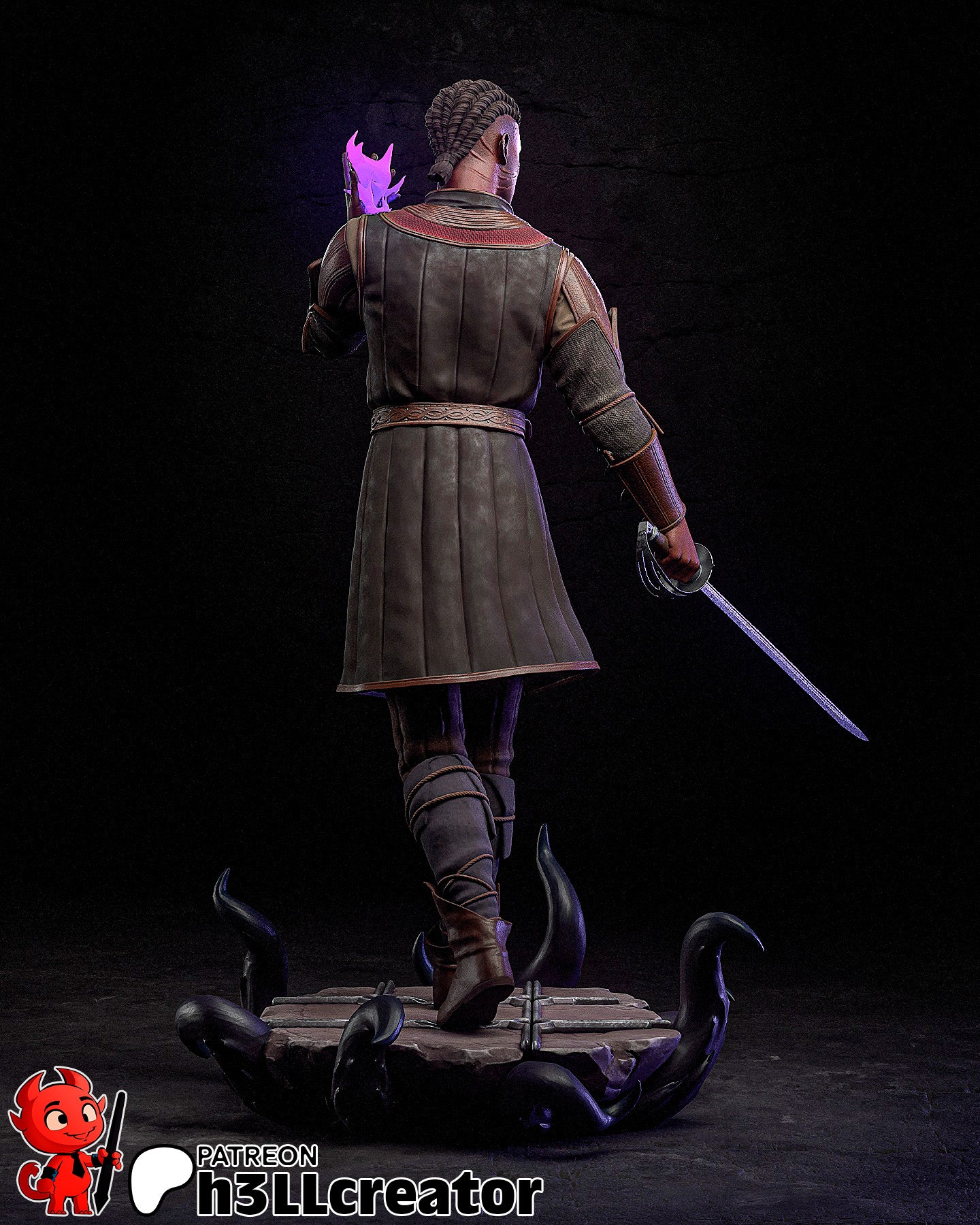 Wyll Garage Kit | Fanmade Model by h3llCreator | Baldurs Gate | 3D Printed - Sephiknot