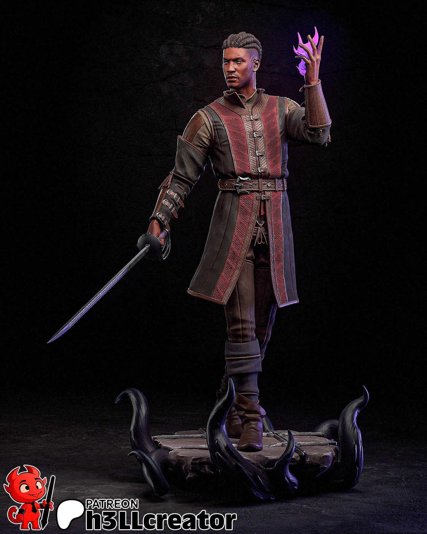 Wyll Garage Kit | Fanmade Model by h3llCreator | Baldurs Gate | 3D Printed - Sephiknot