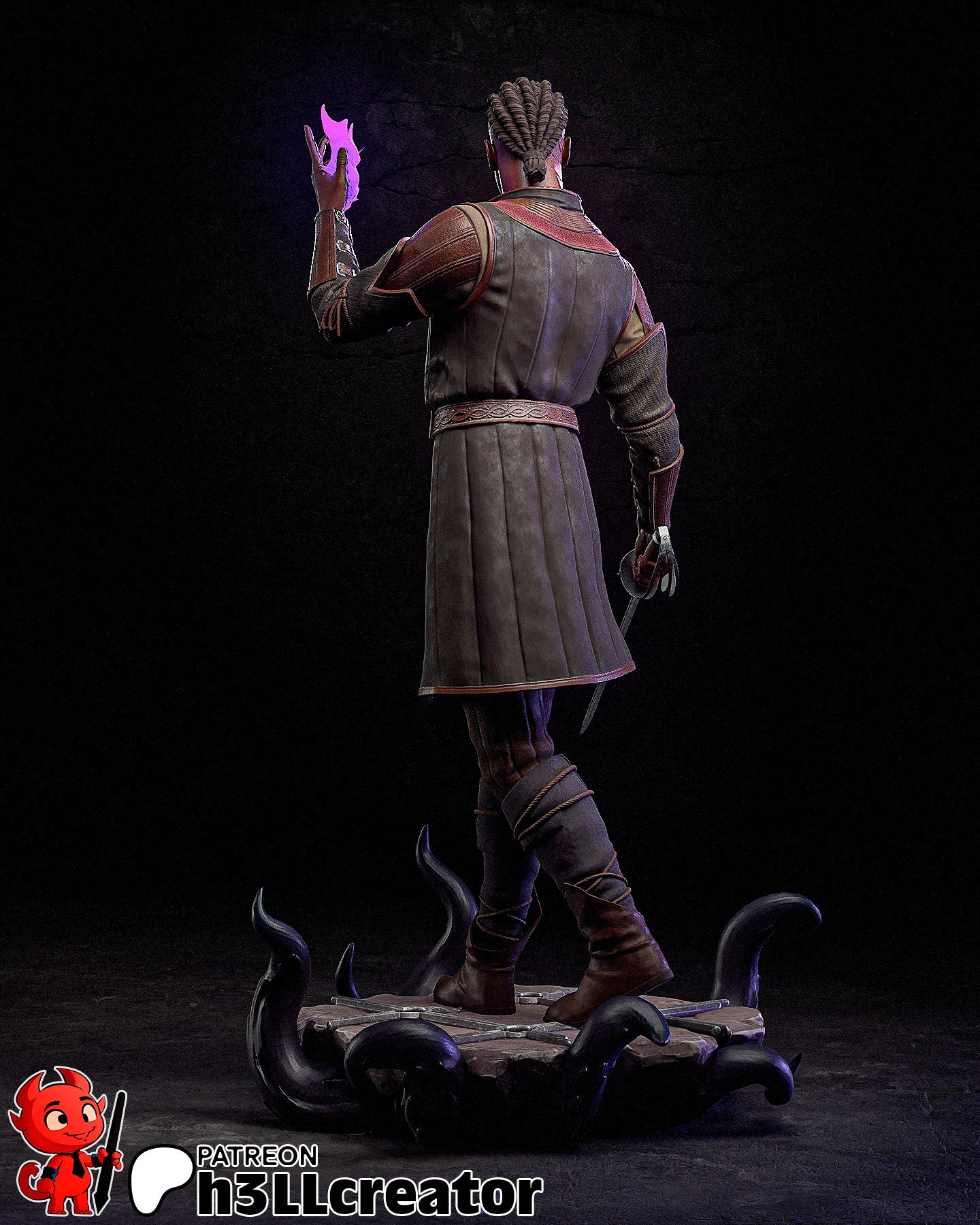 Wyll Garage Kit | Fanmade Model by h3llCreator | Baldurs Gate | 3D Printed - Sephiknot