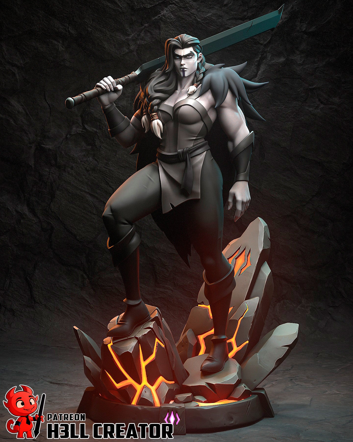 Yasha from The Mighy Nein by h3ll creator | High Quality Resin Print | Painted Commissions available! - Sephiknot