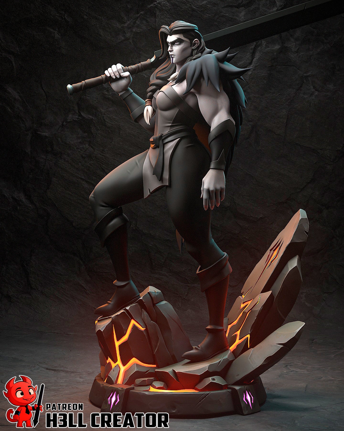 Yasha from The Mighy Nein by h3ll creator | High Quality Resin Print | Painted Commissions available! - Sephiknot