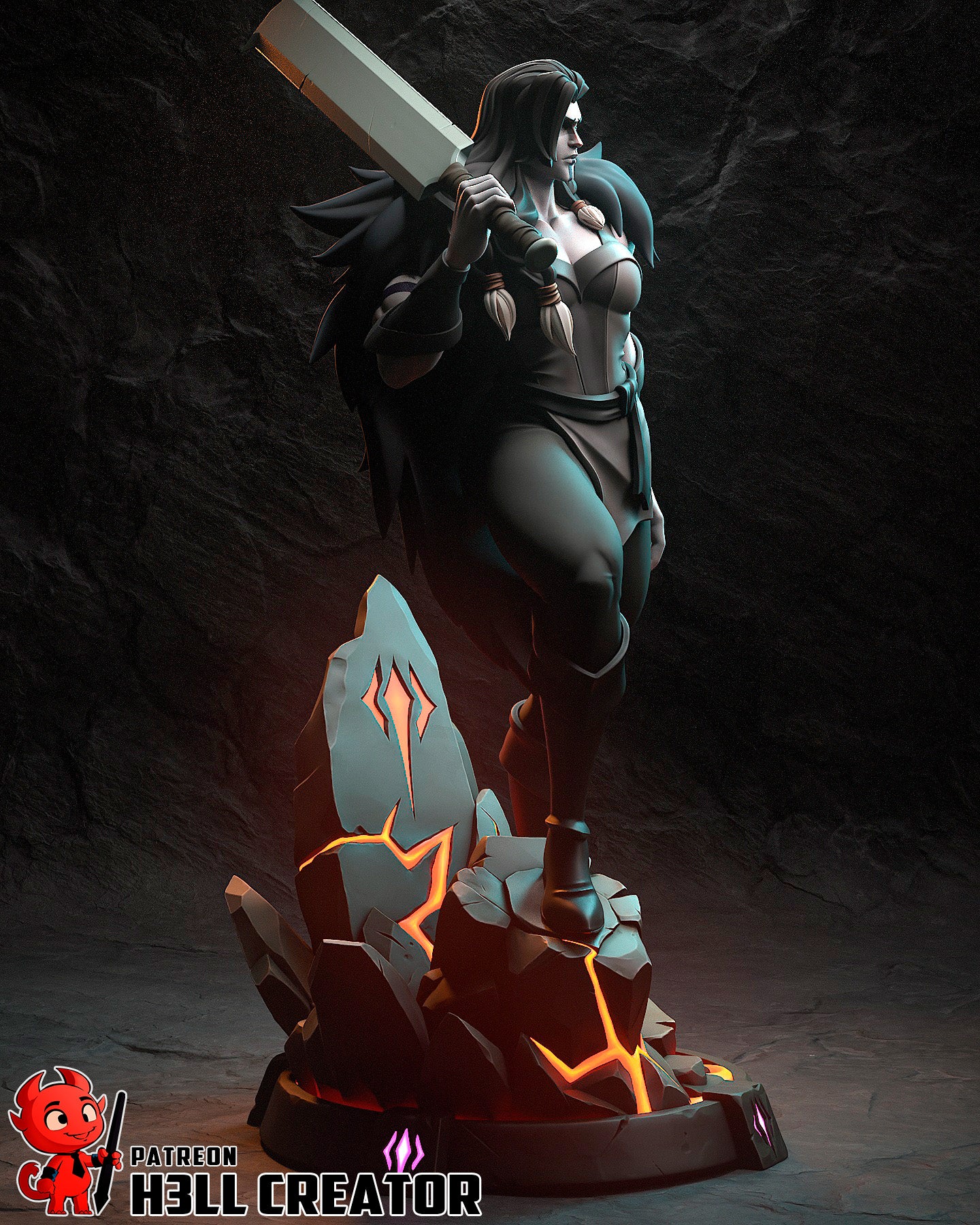 Yasha from The Mighy Nein by h3ll creator | High Quality Resin Print | Painted Commissions available! - Sephiknot