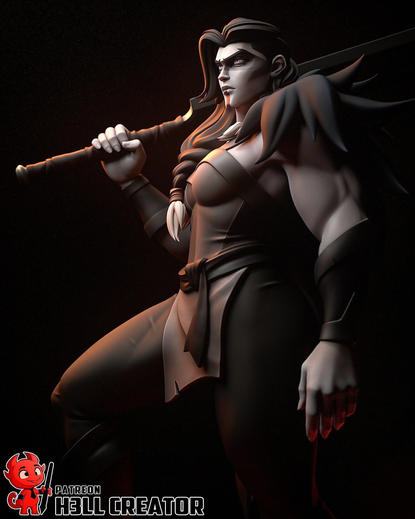 Yasha from The Mighy Nein by h3ll creator | High Quality Resin Print | Painted Commissions available! - Sephiknot