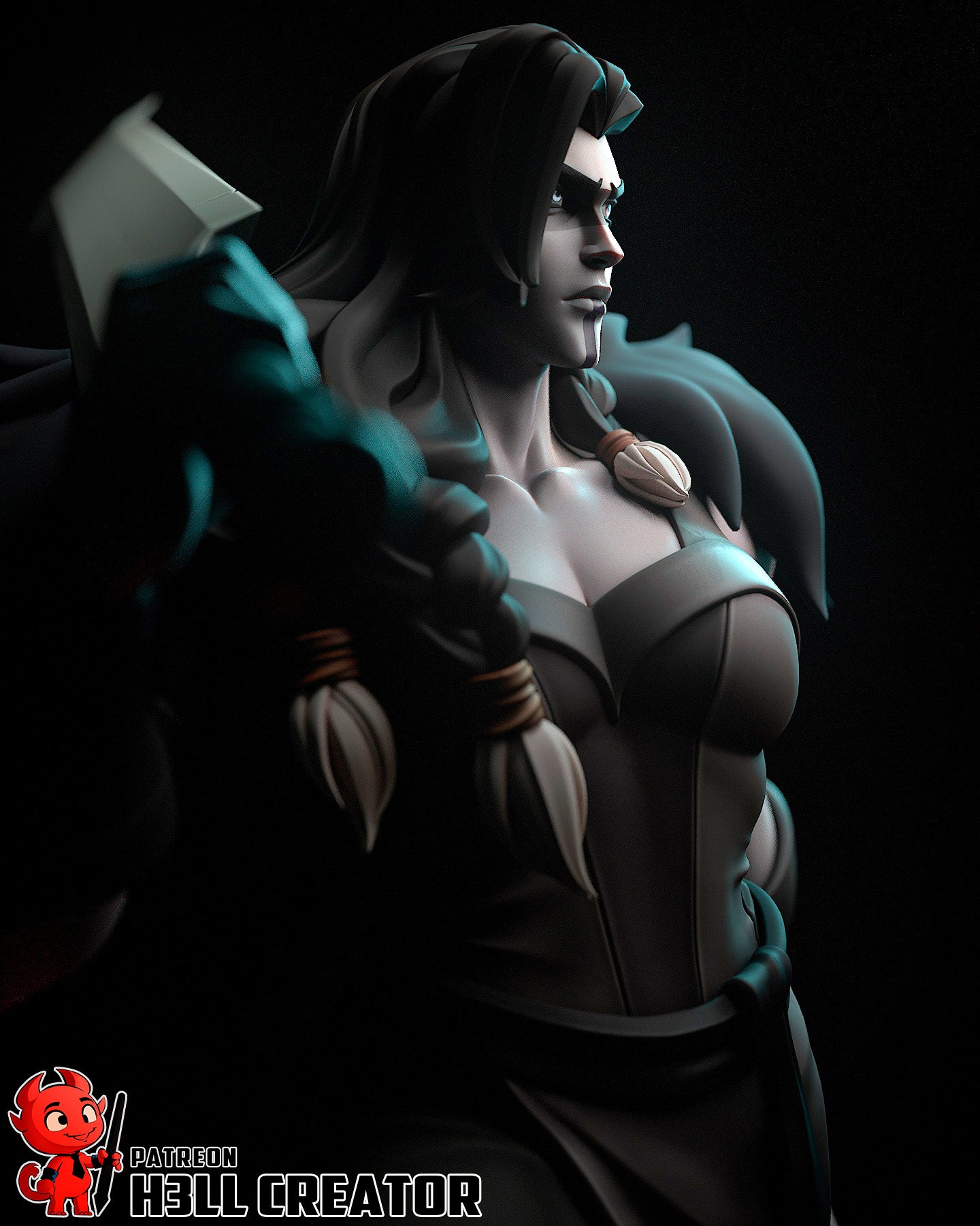 Yasha from The Mighy Nein by h3ll creator | High Quality Resin Print | Painted Commissions available! - Sephiknot