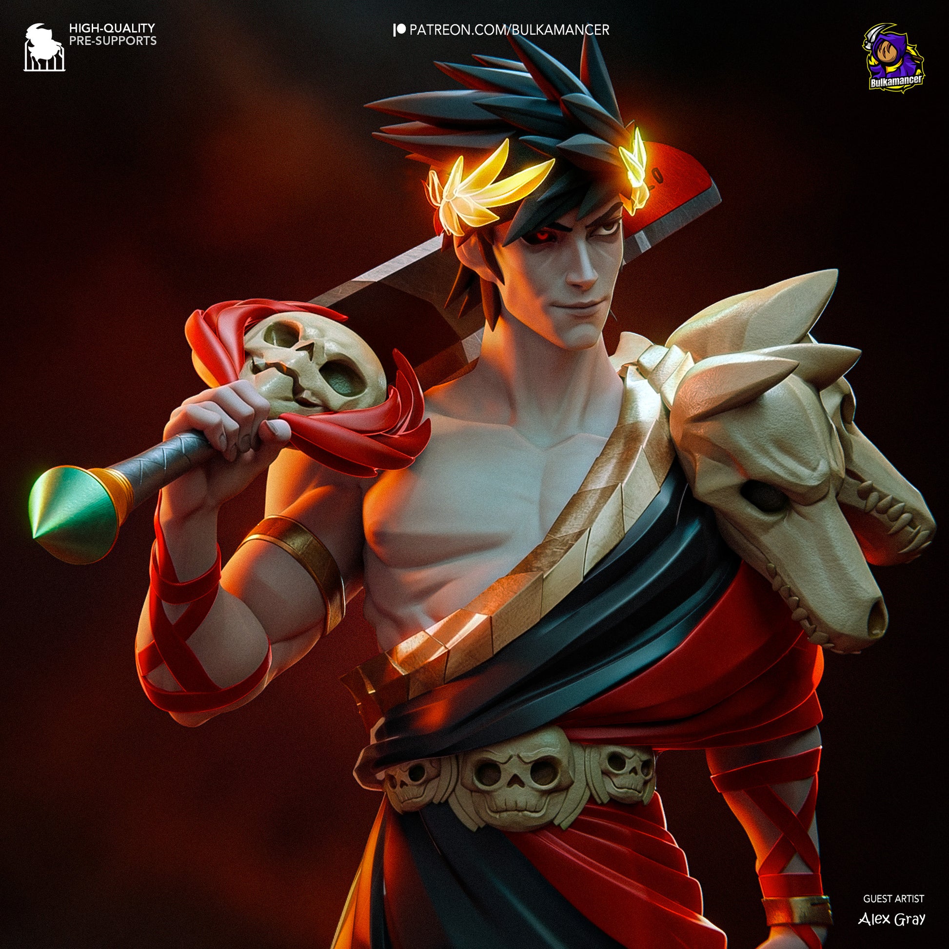 Zagreus Garage Kit | Fanmade Model by Bulkamancer| The blood prince | 3D Printed - Sephiknot