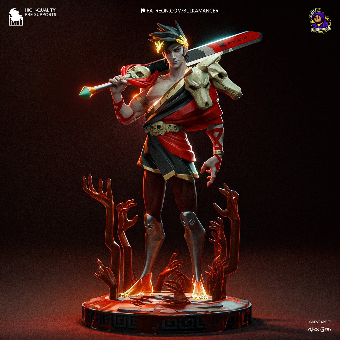 Zagreus Garage Kit | Fanmade Model by Bulkamancer| The blood prince | 3D Printed - Sephiknot