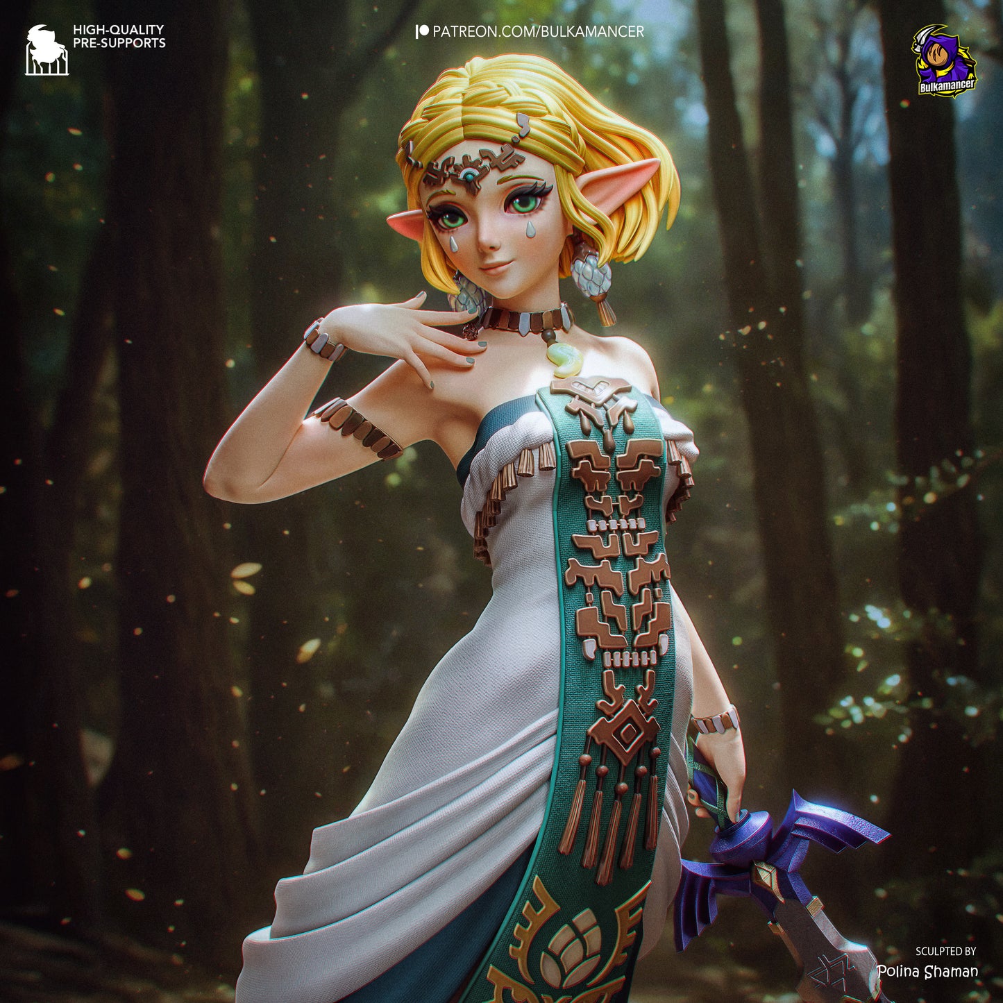Zelda from Tears of Kingdom by Bulkamancer | High Quality Resin Print | Painted Commissions available! - Sephiknot