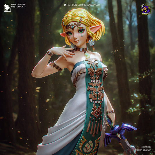 Zelda from Tears of Kingdom by Bulkamancer | High Quality Resin Print | Painted Commissions available! - Sephiknot