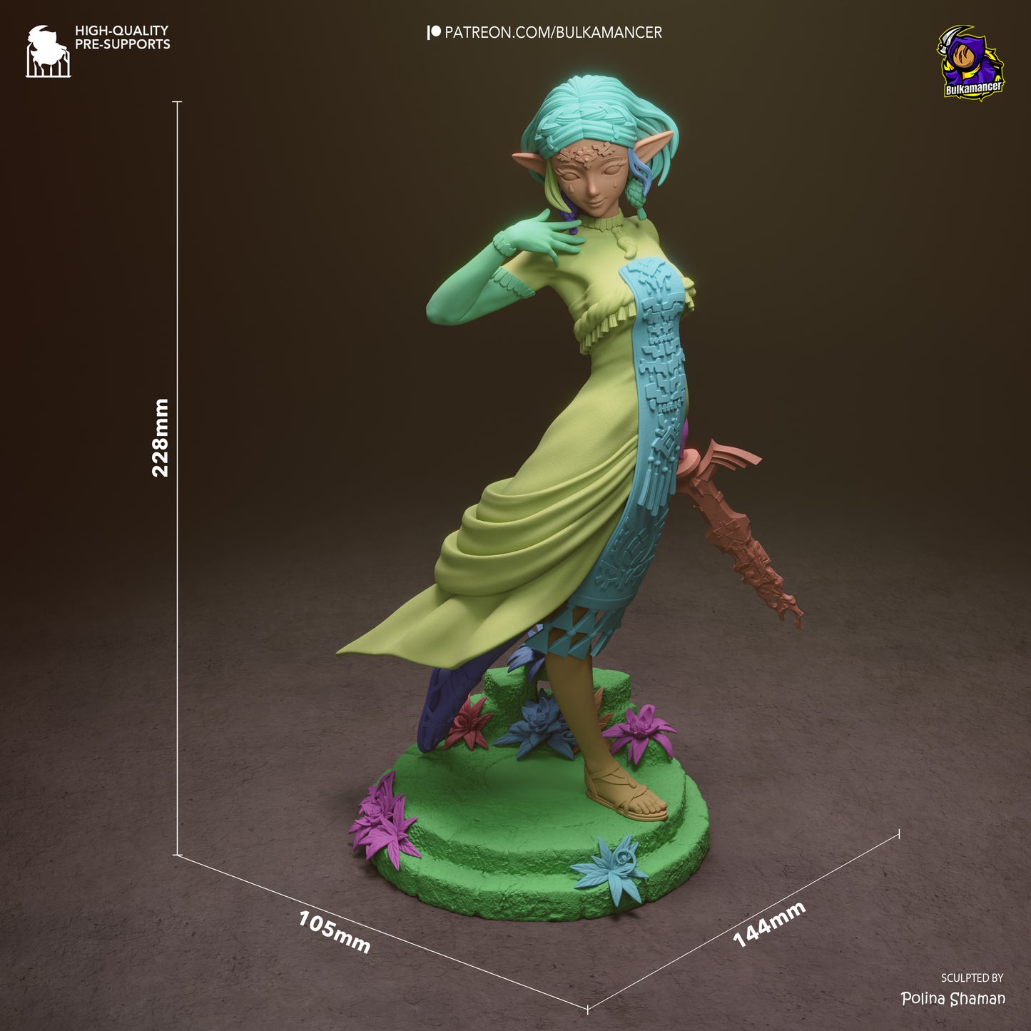 Zelda from Tears of Kingdom by Bulkamancer | High Quality Resin Print | Painted Commissions available! - Sephiknot