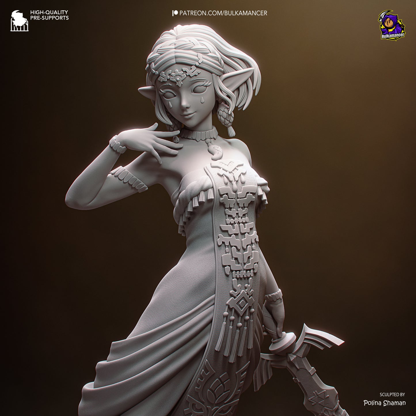 Zelda from Tears of Kingdom by Bulkamancer | High Quality Resin Print | Painted Commissions available! - Sephiknot
