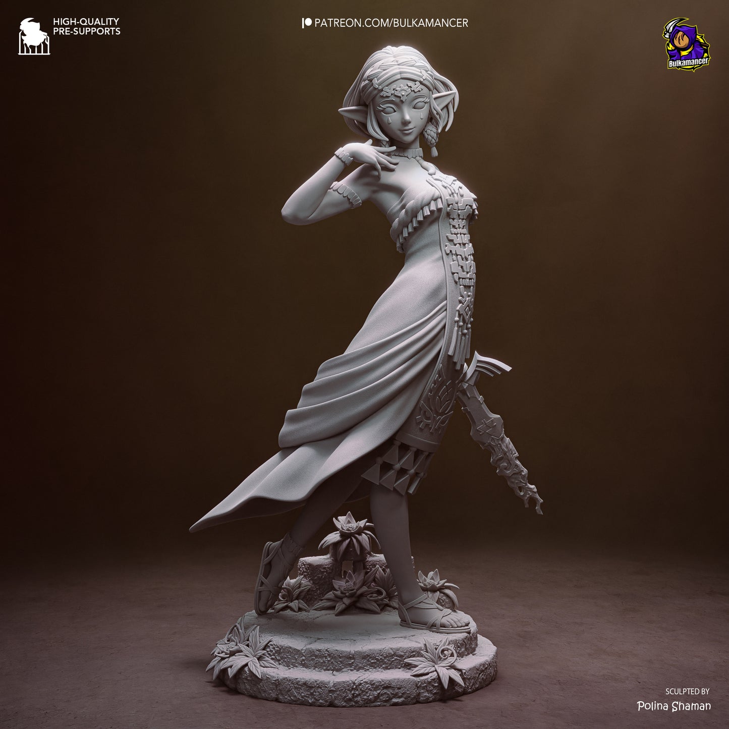 Zelda from Tears of Kingdom by Bulkamancer | High Quality Resin Print | Painted Commissions available! - Sephiknot