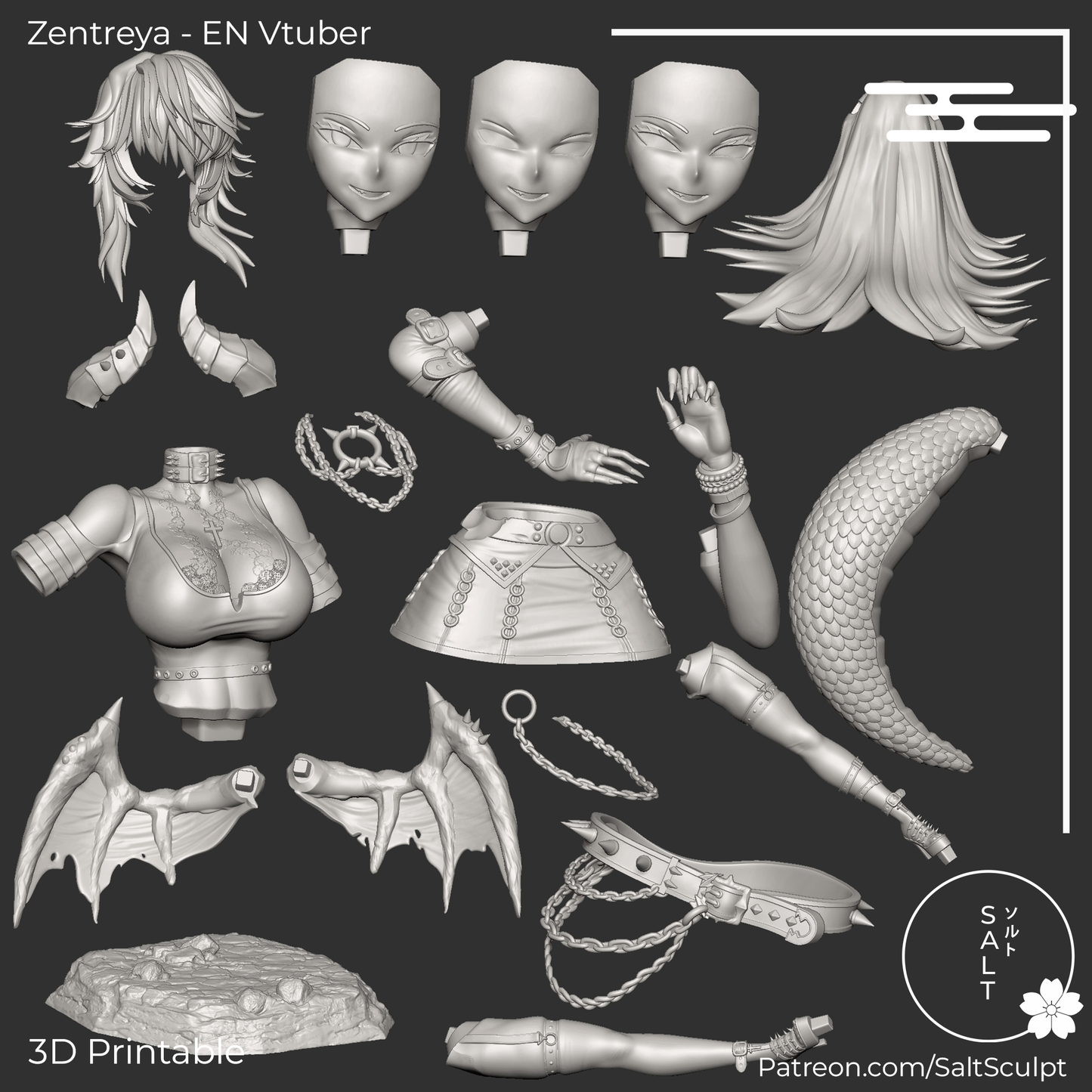 Zentreya by SaltSculpts | High Quality Resin Print | Painted Commissions available!