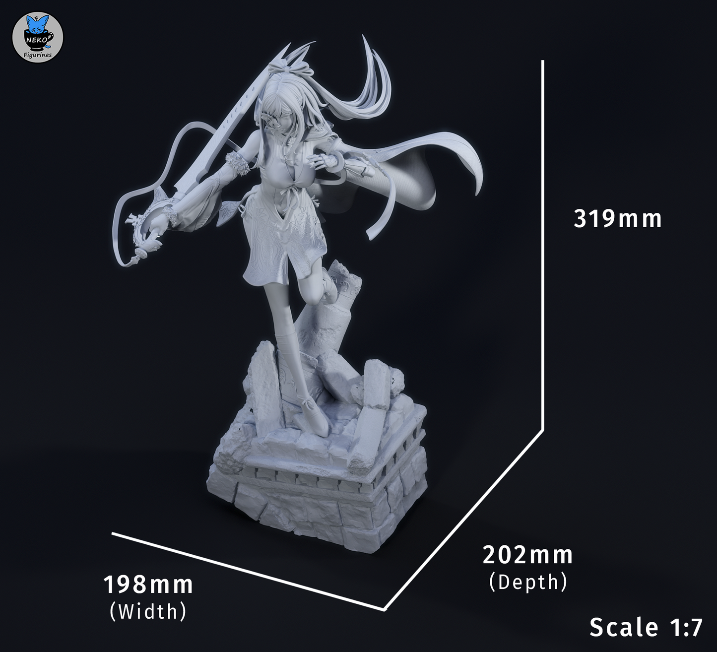 Zero from Drakengard by Neko Figurines | High Quality Resin Print | Painted Commissions available!