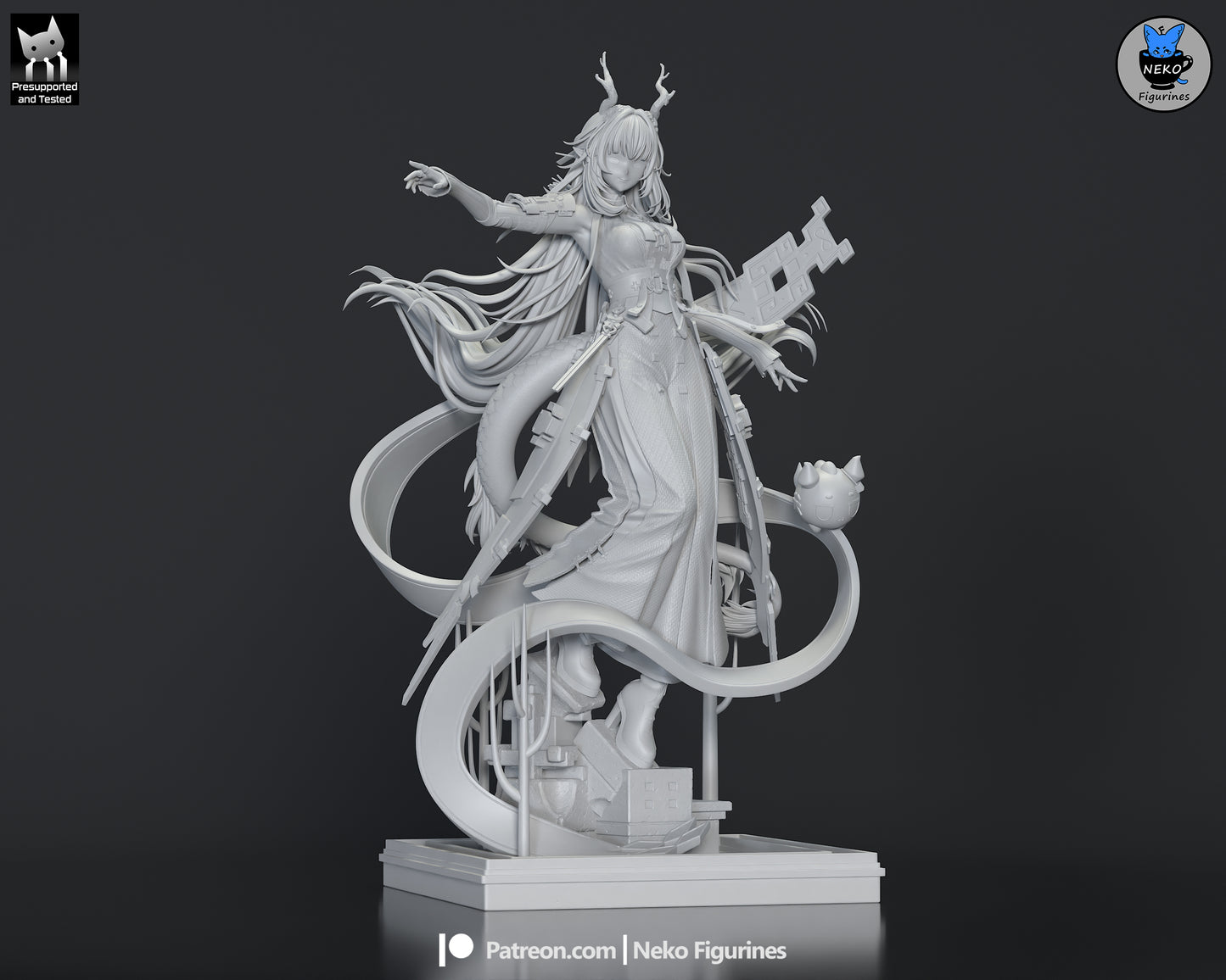 Zhuang Fangyi from Arknights: Endfield by Neko Figurines | High Quality Resin Print | Painted Commissions available! - Sephiknot