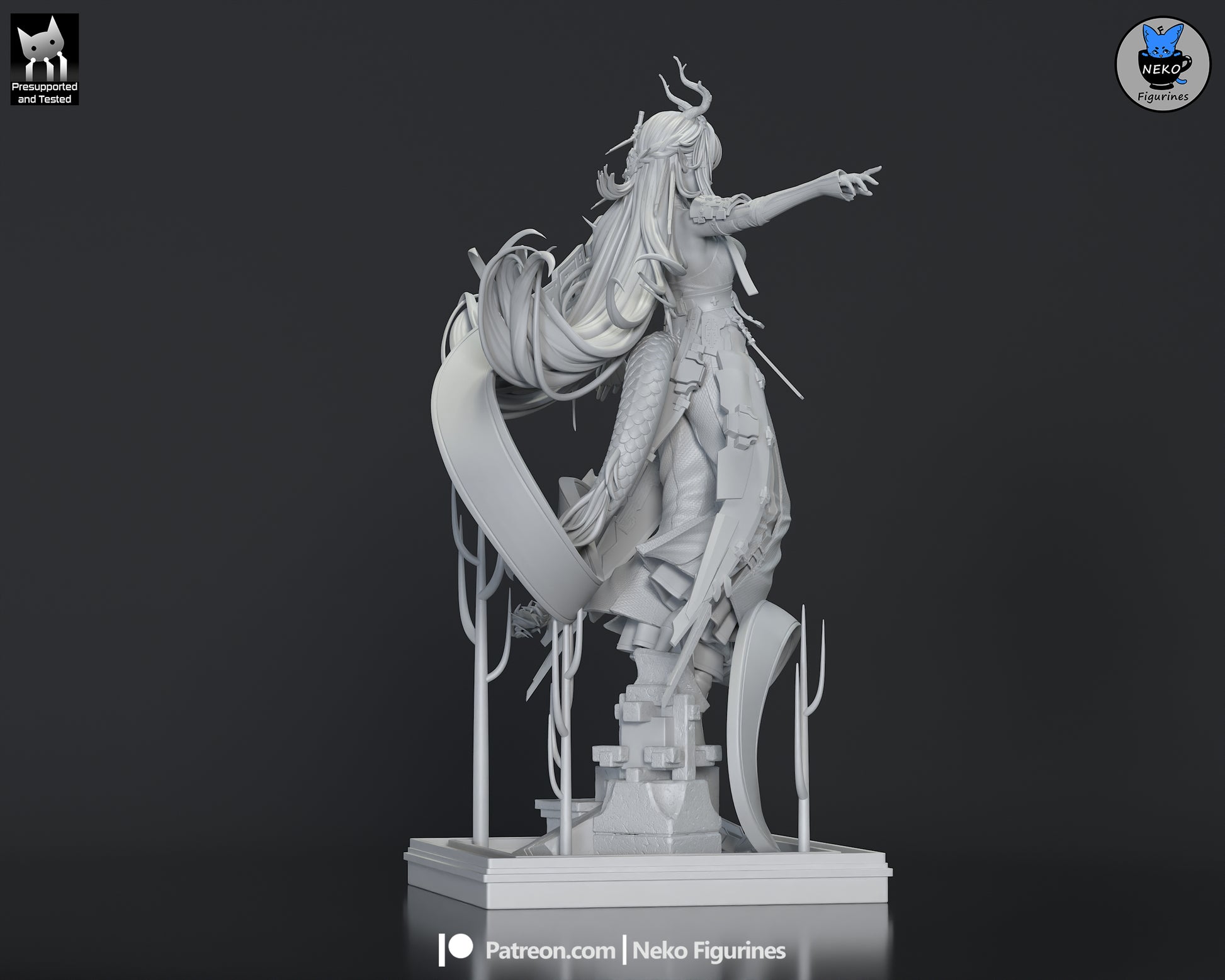 Zhuang Fangyi from Arknights: Endfield by Neko Figurines | High Quality Resin Print | Painted Commissions available! - Sephiknot