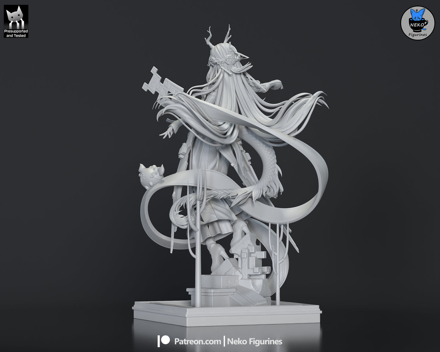 Zhuang Fangyi from Arknights: Endfield by Neko Figurines | High Quality Resin Print | Painted Commissions available! - Sephiknot