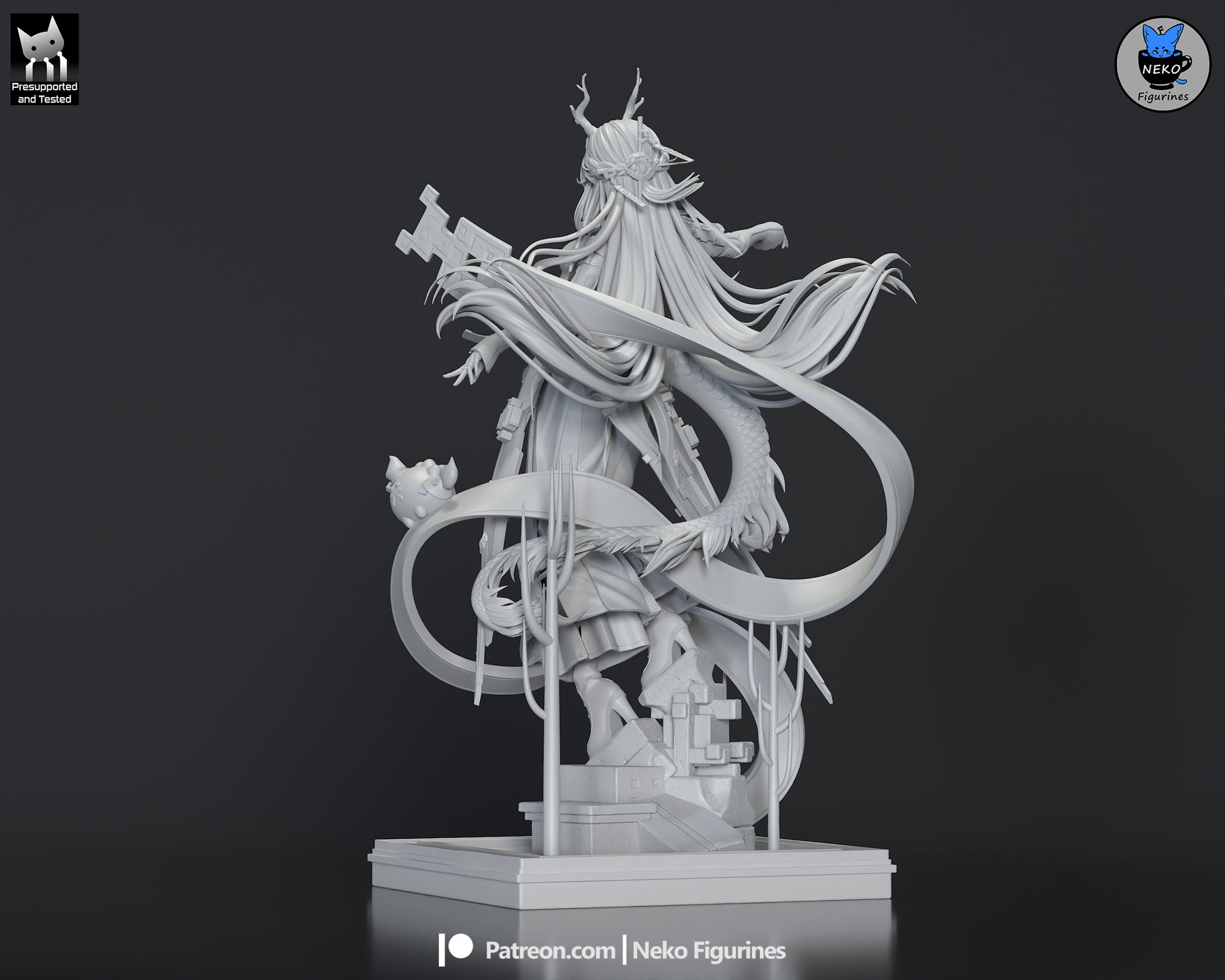Zhuang Fangyi from Arknights: Endfield by Neko Figurines | High Quality Resin Print | Painted Commissions available! - Sephiknot
