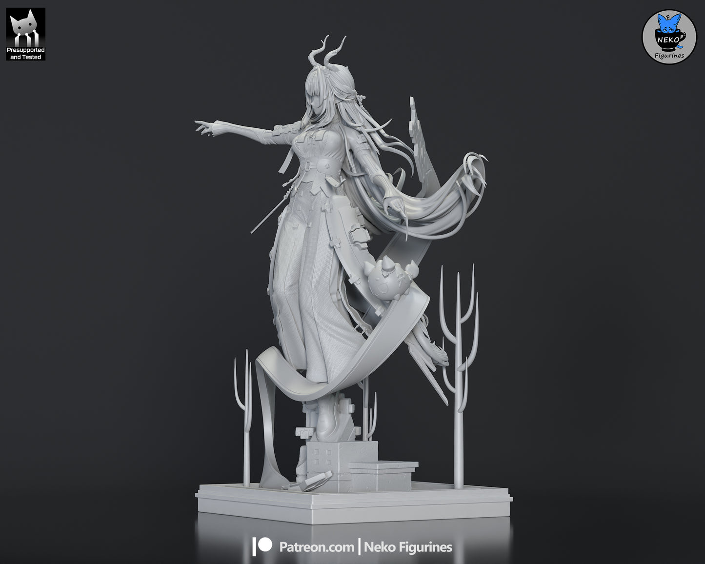 Zhuang Fangyi from Arknights: Endfield by Neko Figurines | High Quality Resin Print | Painted Commissions available! - Sephiknot