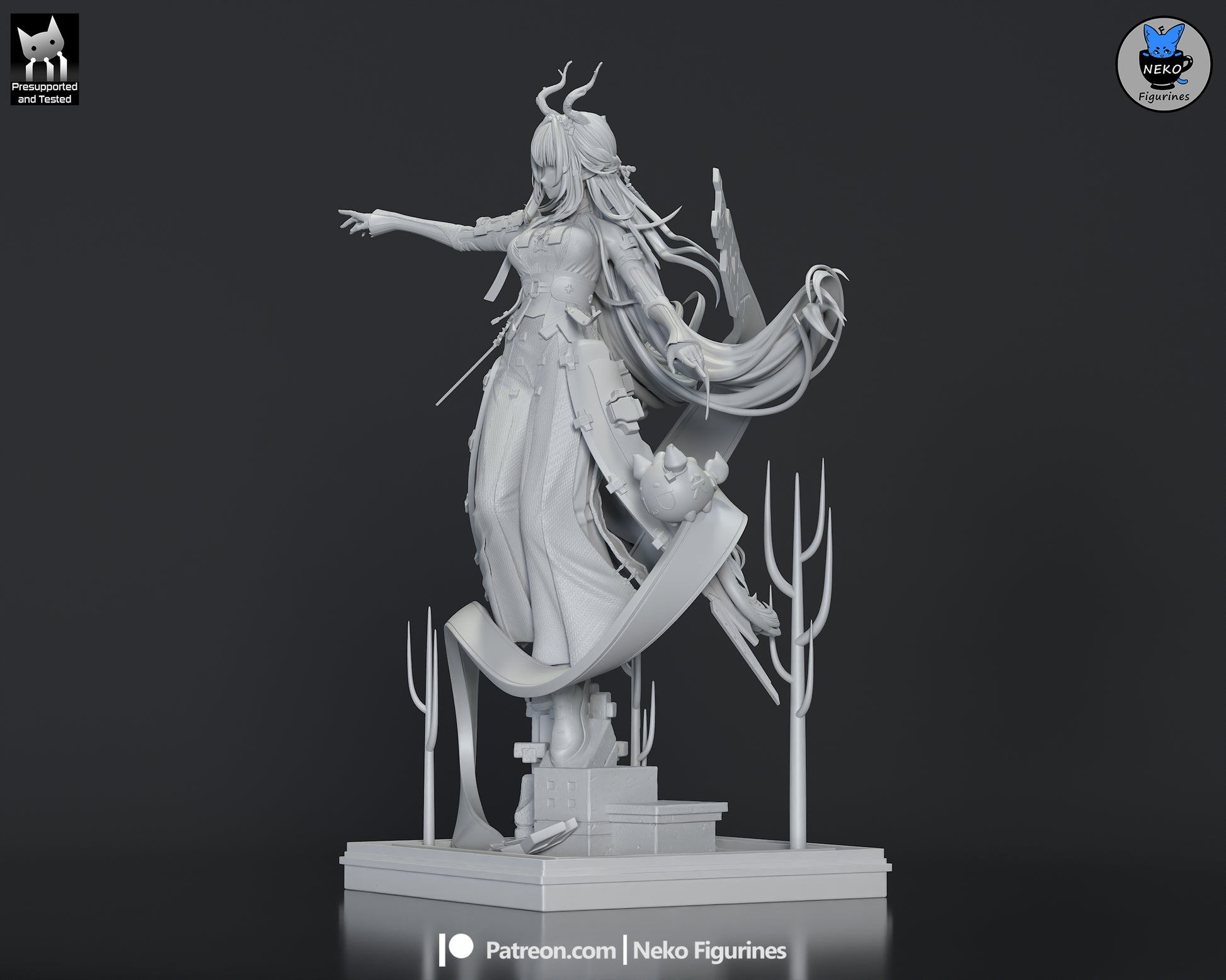 Zhuang Fangyi from Arknights: Endfield by Neko Figurines | High Quality Resin Print | Painted Commissions available! - Sephiknot