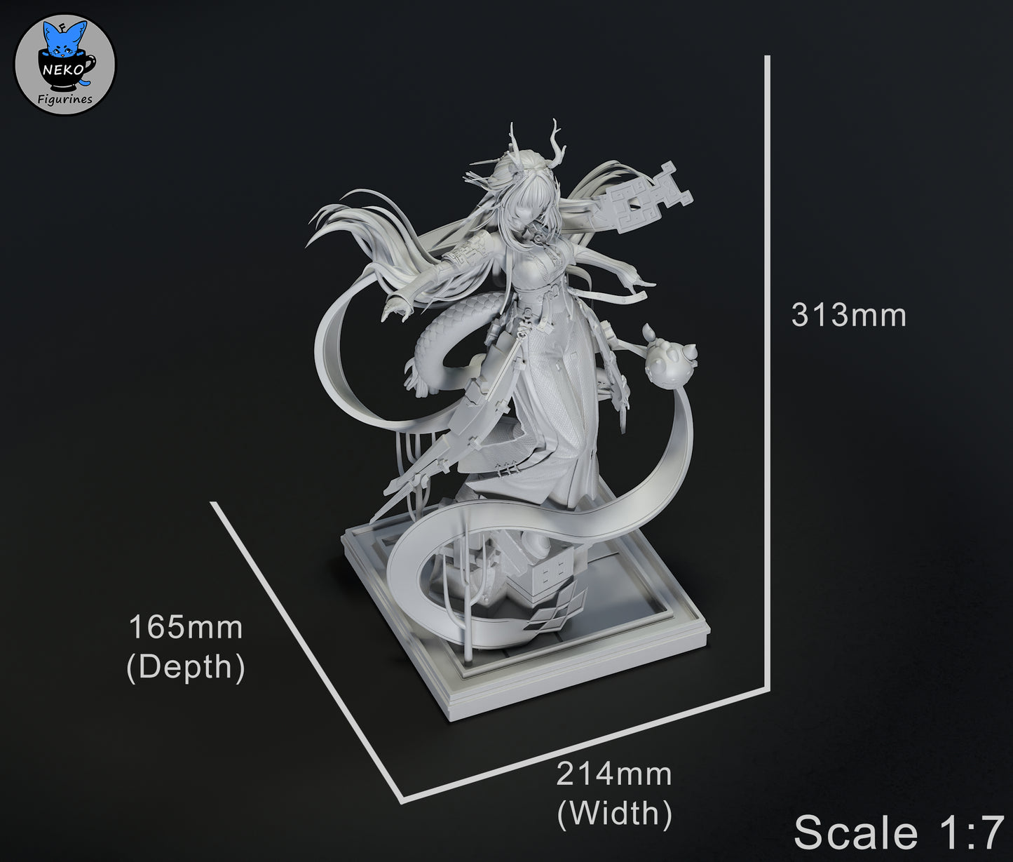 Zhuang Fangyi from Arknights: Endfield by Neko Figurines | High Quality Resin Print | Painted Commissions available! - Sephiknot