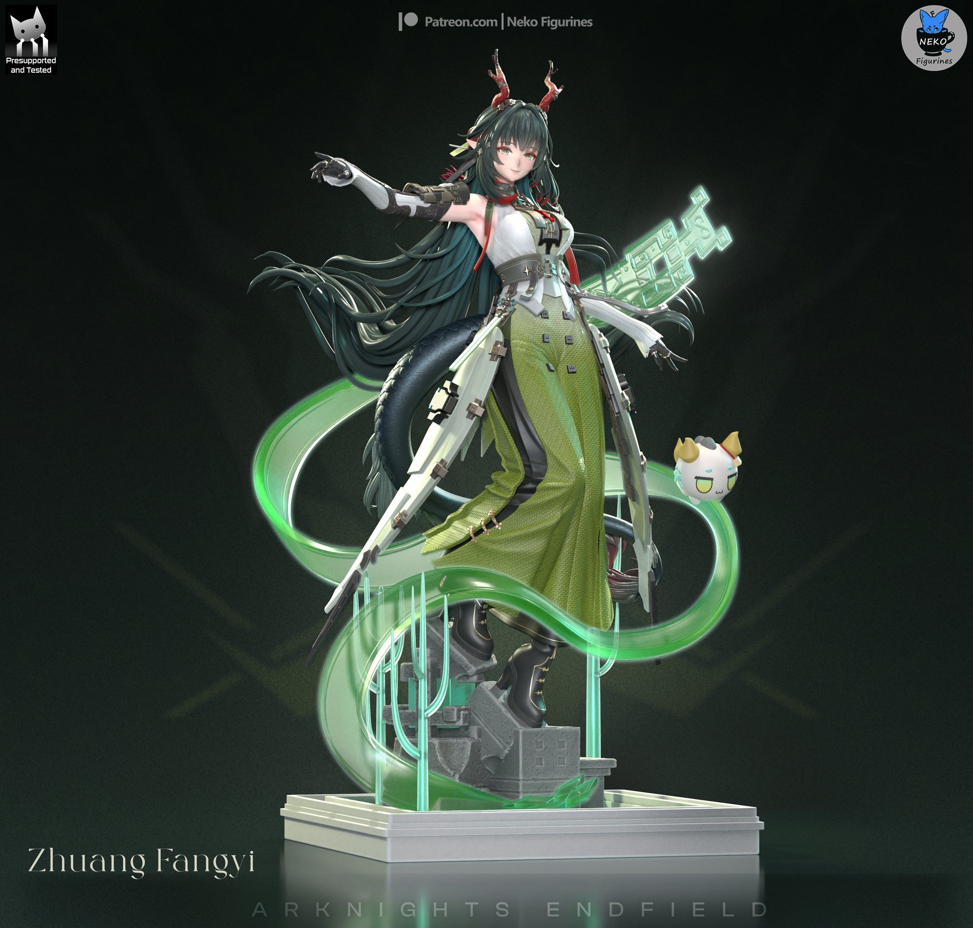 Zhuang Fangyi from Arknights: Endfield by Neko Figurines | High Quality Resin Print | Painted Commissions available! - Sephiknot