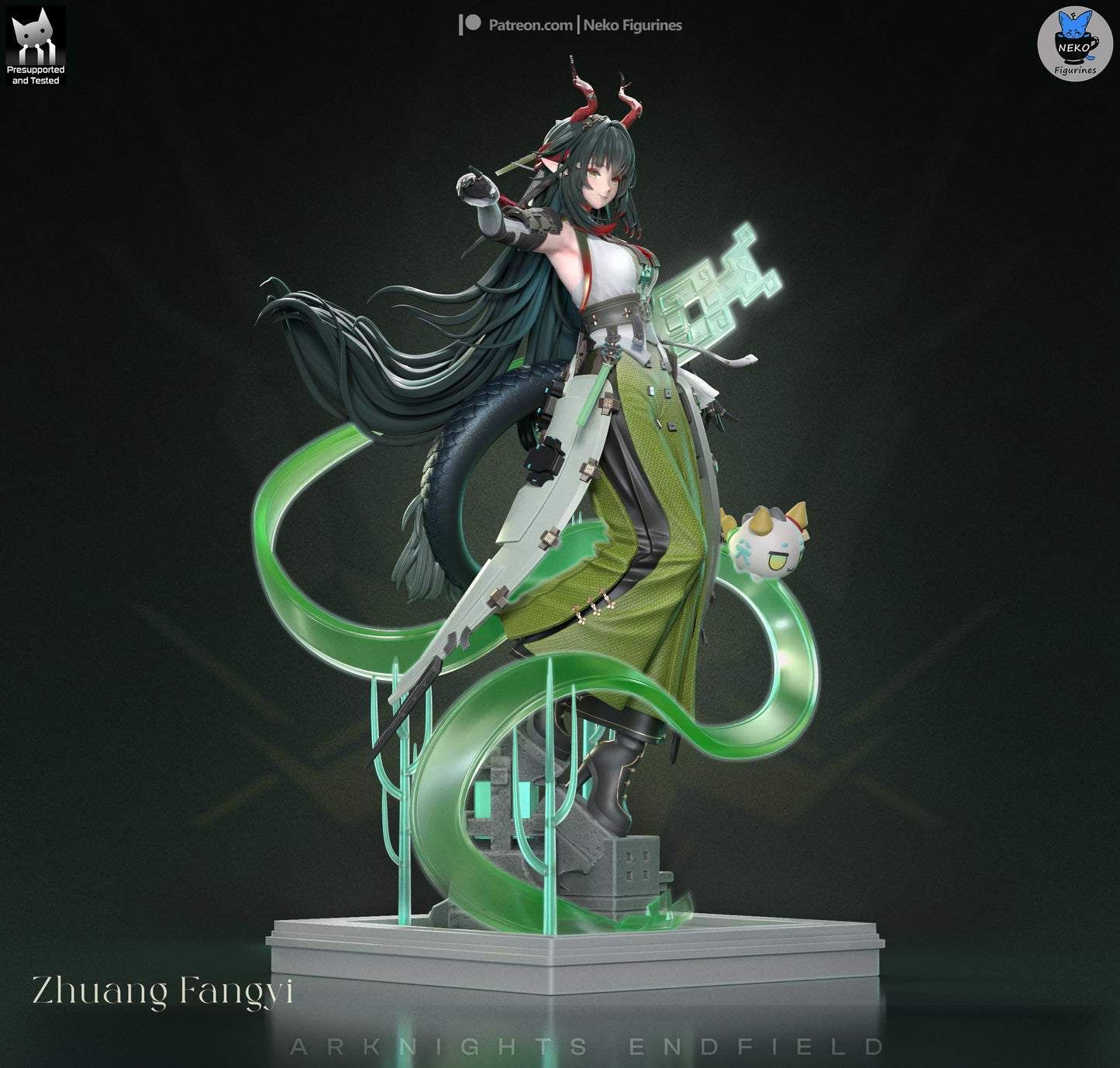 Zhuang Fangyi from Arknights: Endfield by Neko Figurines | High Quality Resin Print | Painted Commissions available! - Sephiknot