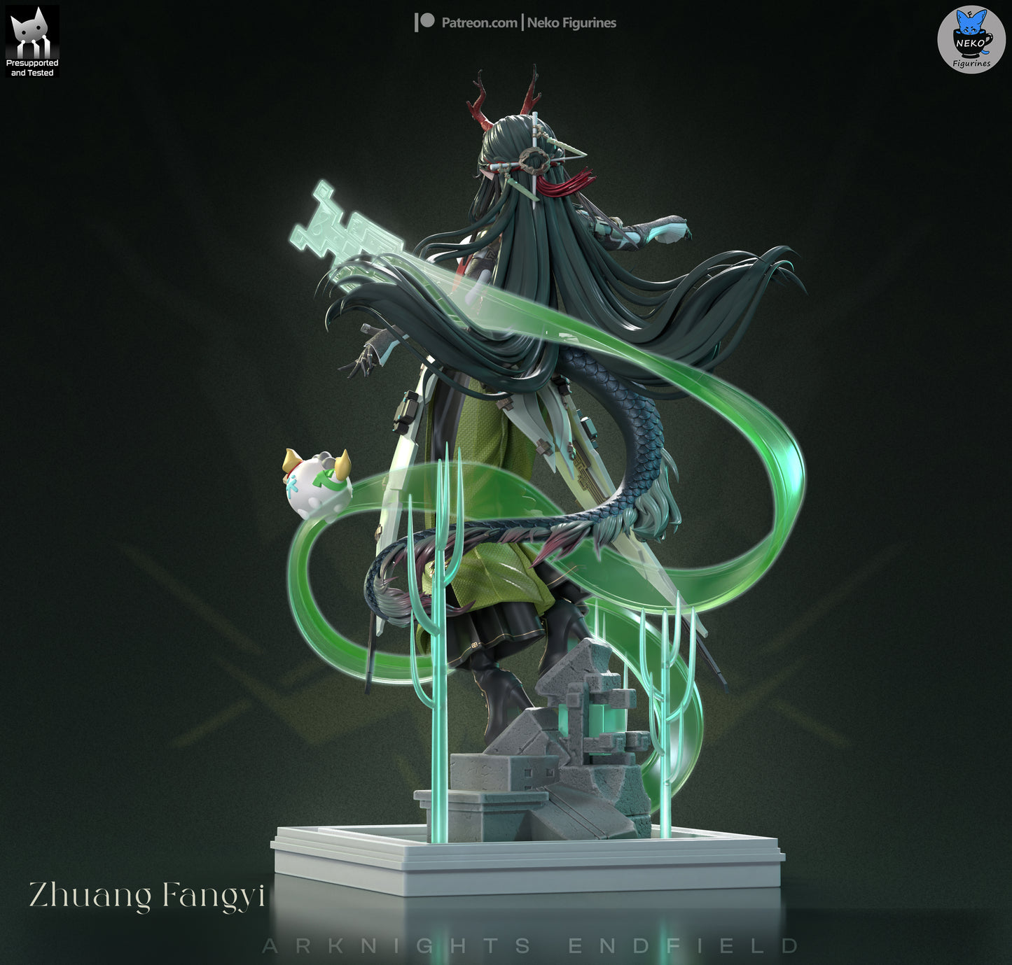 Zhuang Fangyi from Arknights: Endfield by Neko Figurines | High Quality Resin Print | Painted Commissions available! - Sephiknot