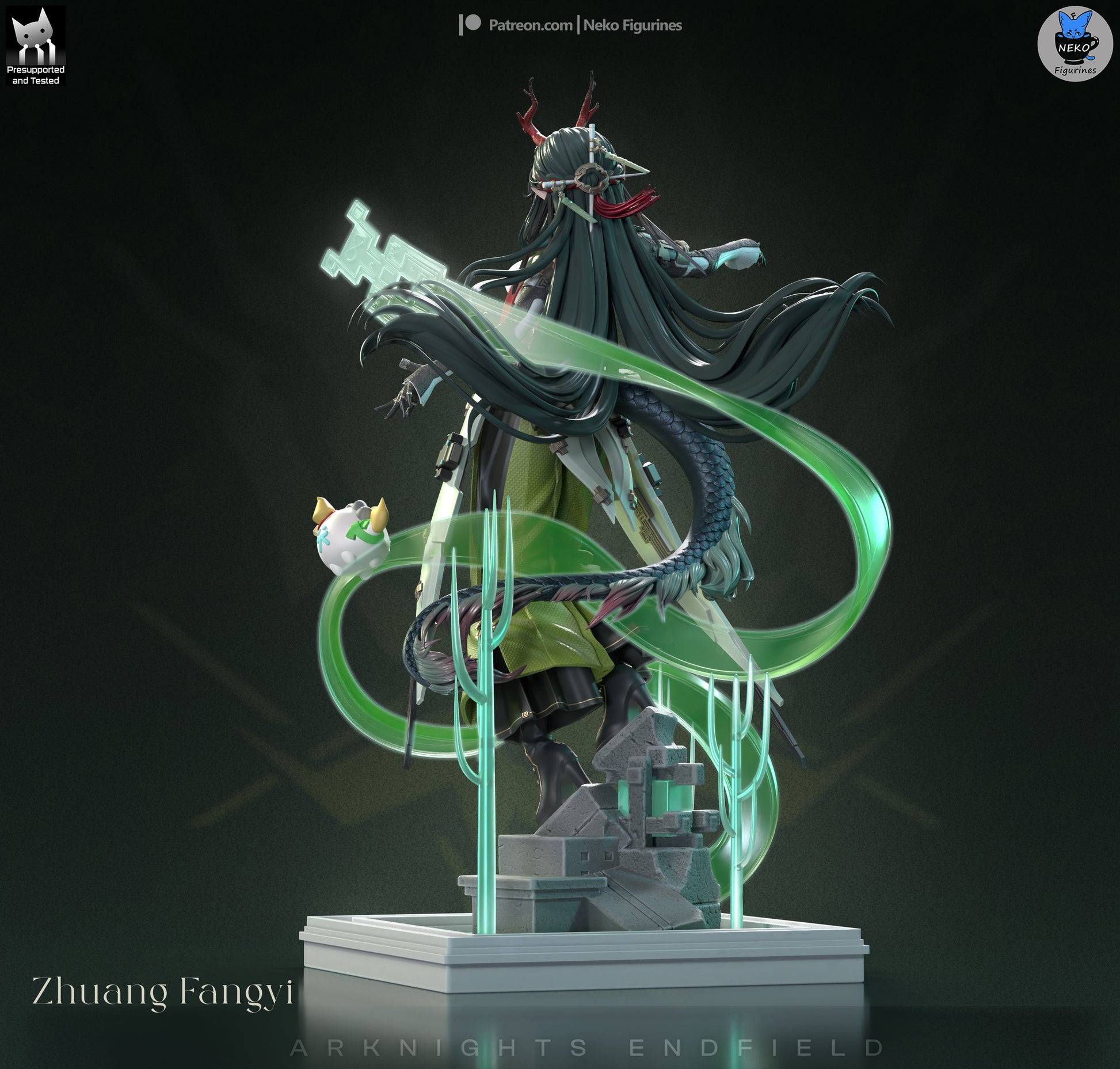 Zhuang Fangyi from Arknights: Endfield by Neko Figurines | High Quality Resin Print | Painted Commissions available! - Sephiknot
