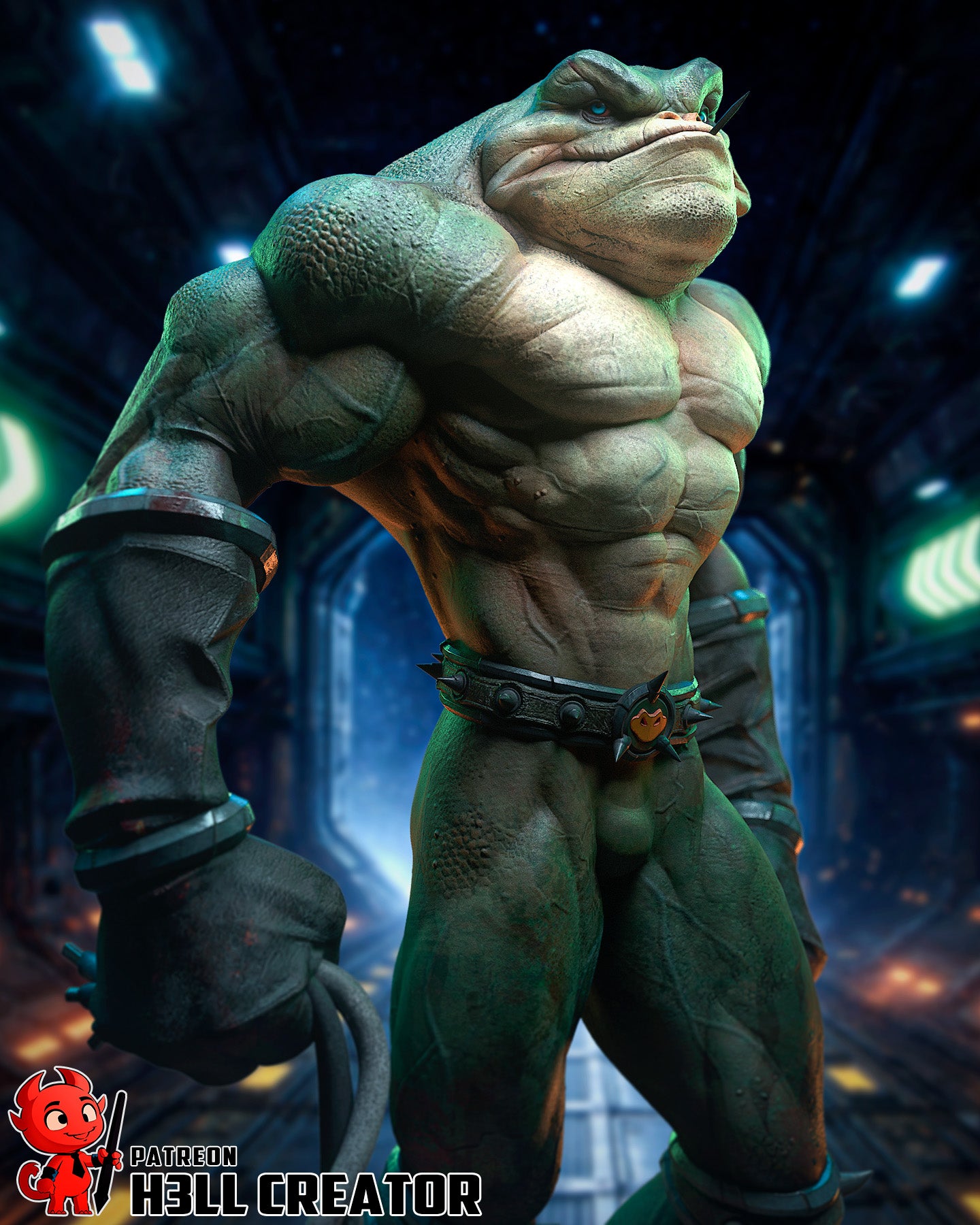 Zitz from Battletoads by h3ll creator | High Quality Resin Print | Painted Commissions available! - Sephiknot