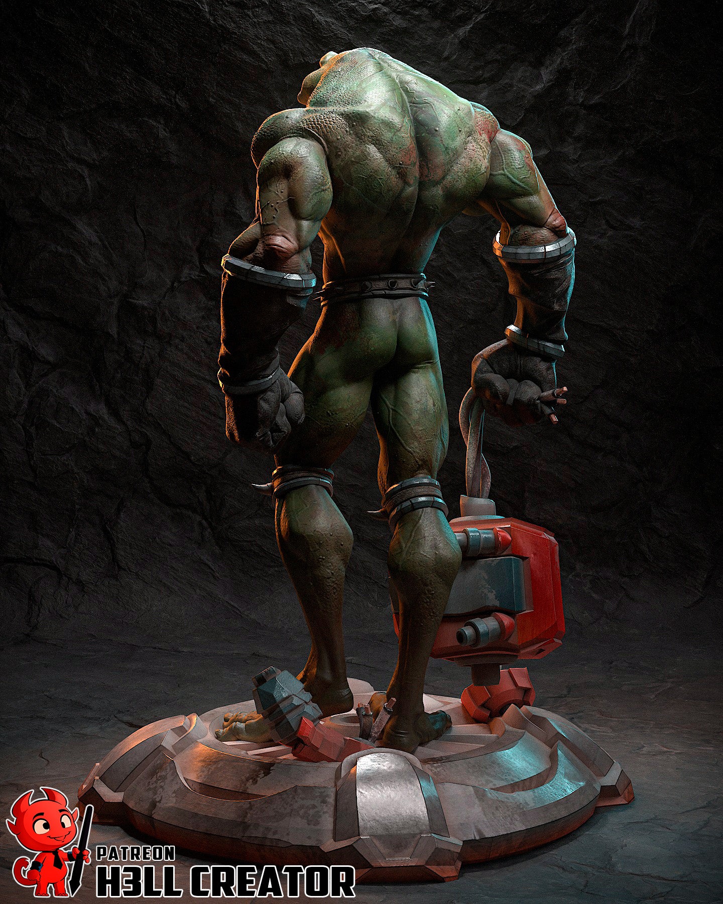 Zitz from Battletoads by h3ll creator | High Quality Resin Print | Painted Commissions available! - Sephiknot