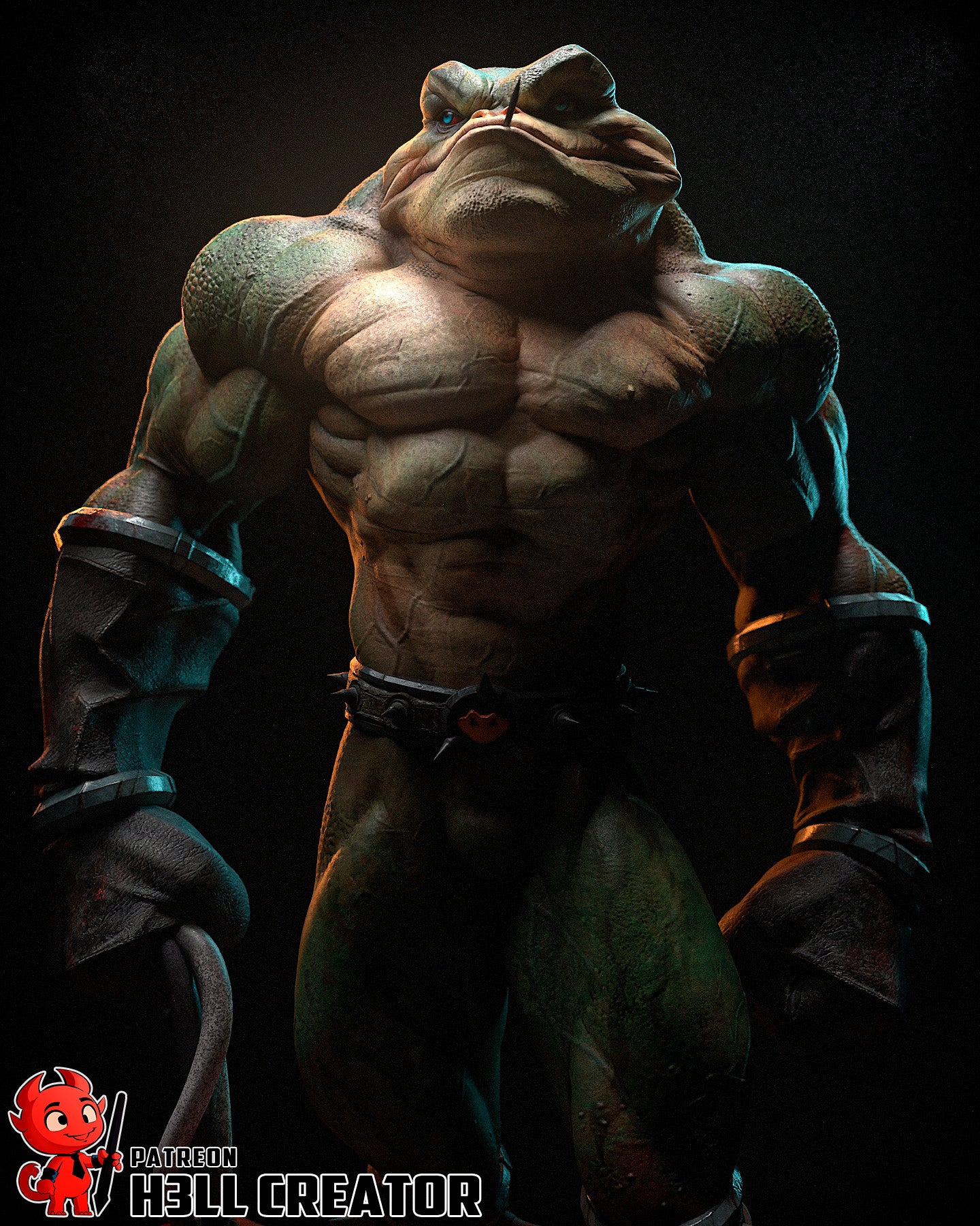 Zitz from Battletoads by h3ll creator | High Quality Resin Print | Painted Commissions available! - Sephiknot