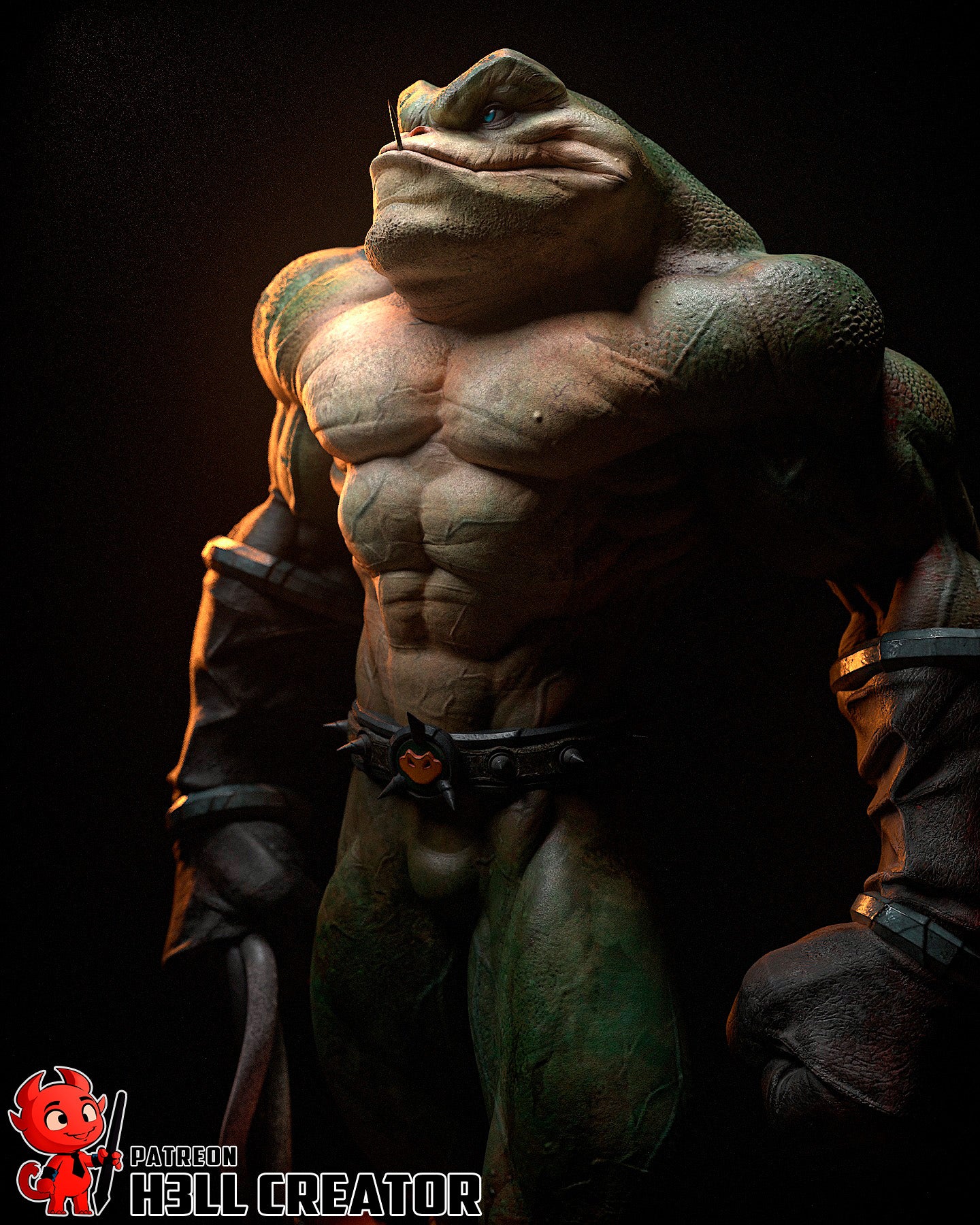 Zitz from Battletoads by h3ll creator | High Quality Resin Print | Painted Commissions available! - Sephiknot