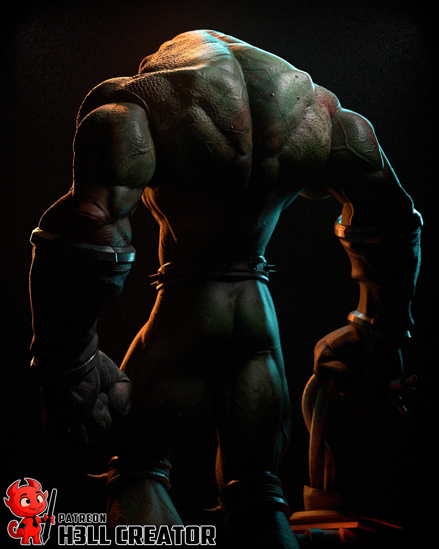 Zitz from Battletoads by h3ll creator | High Quality Resin Print | Painted Commissions available! - Sephiknot