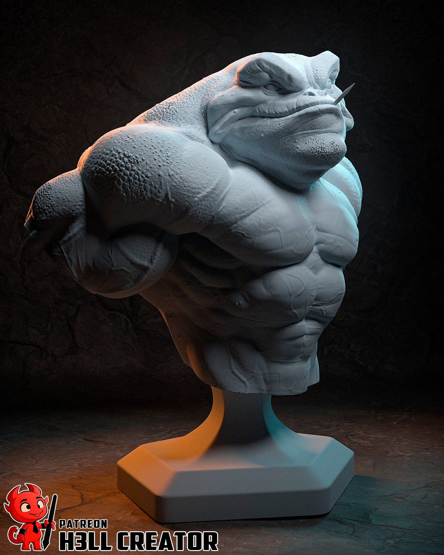 Zitz from Battletoads by h3ll creator | High Quality Resin Print | Painted Commissions available! - Sephiknot