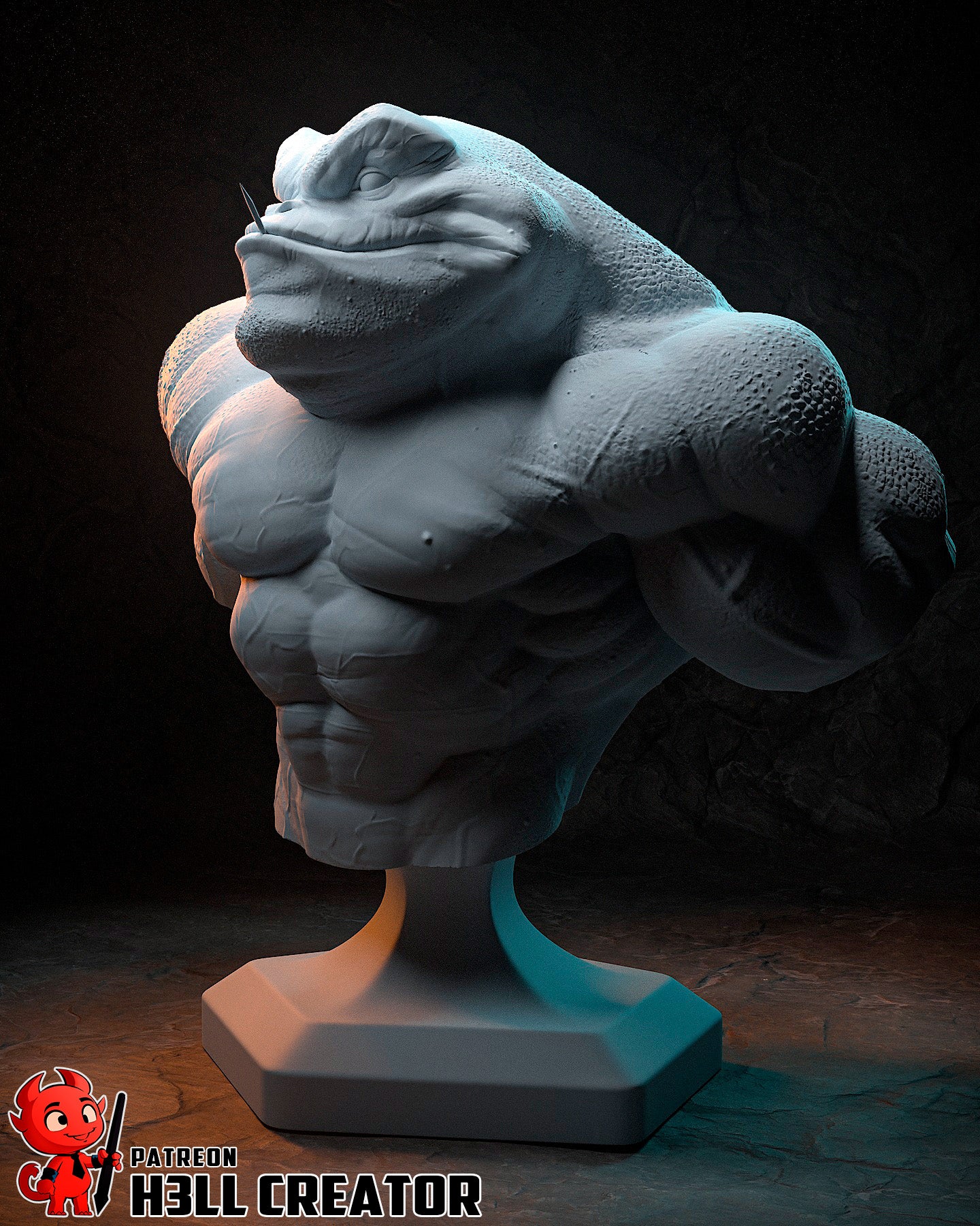 Zitz from Battletoads by h3ll creator | High Quality Resin Print | Painted Commissions available! - Sephiknot