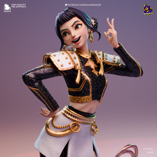 Zoey from K-Pop Demon Hunters Fan-Made Model by Bulkamancer