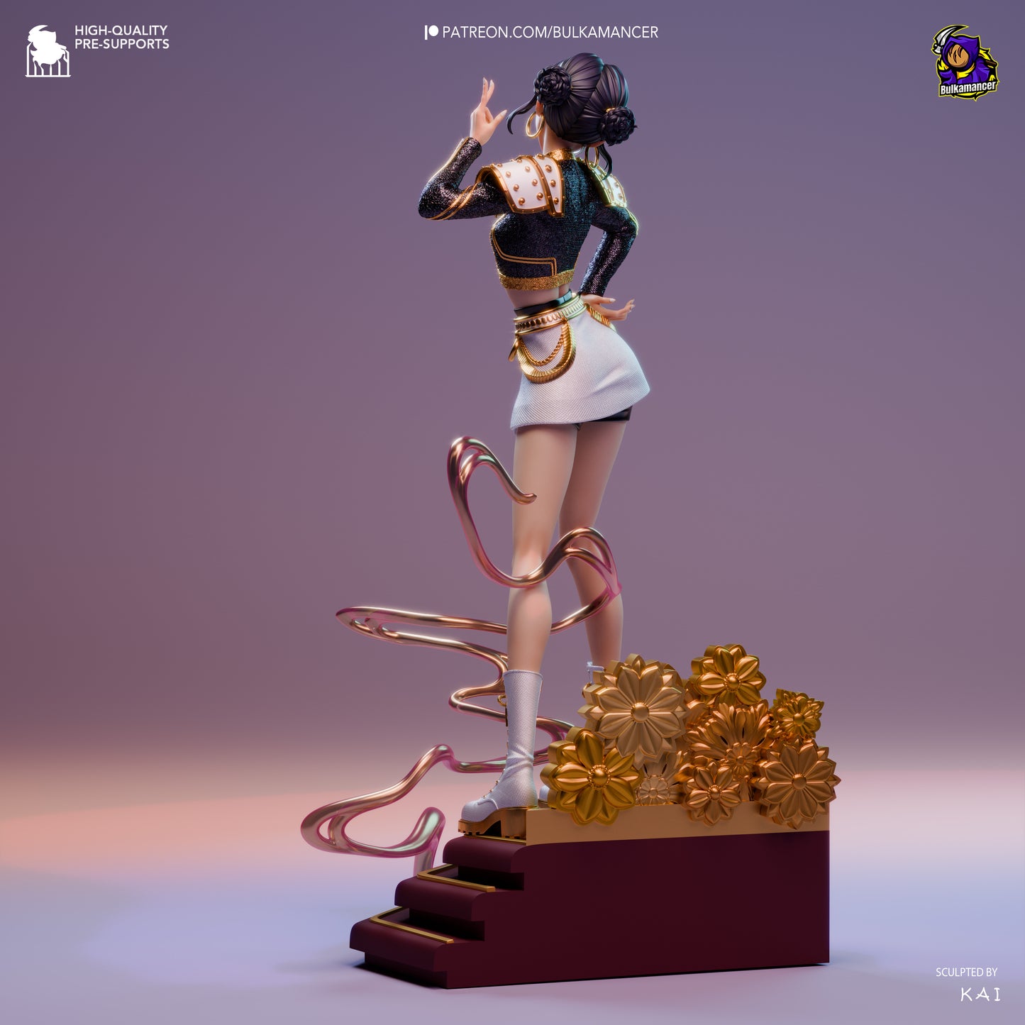 Zoey from K-Pop Demon Hunters Fan-Made Model by Bulkamancer