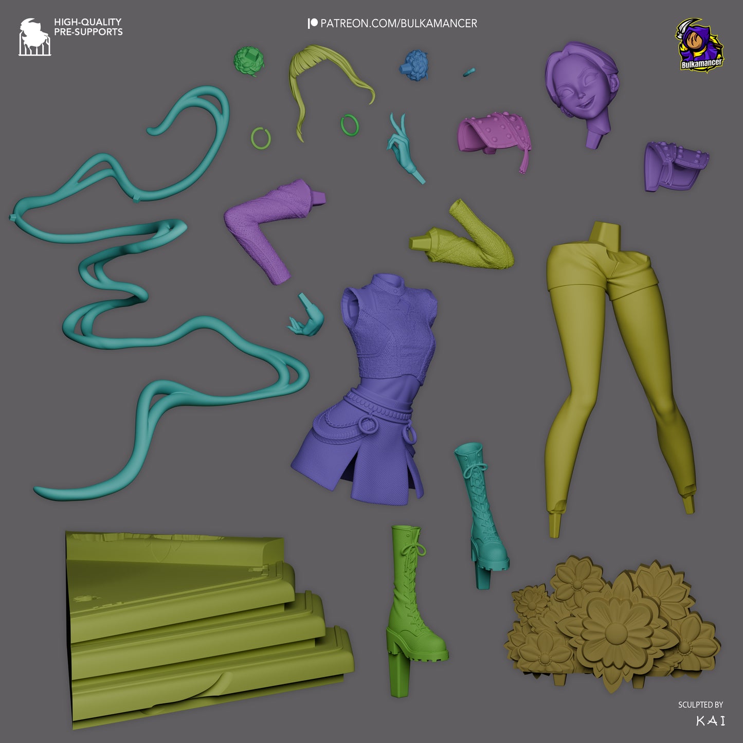 Zoey from K-Pop Demon Hunters Fan-Made Model by Bulkamancer