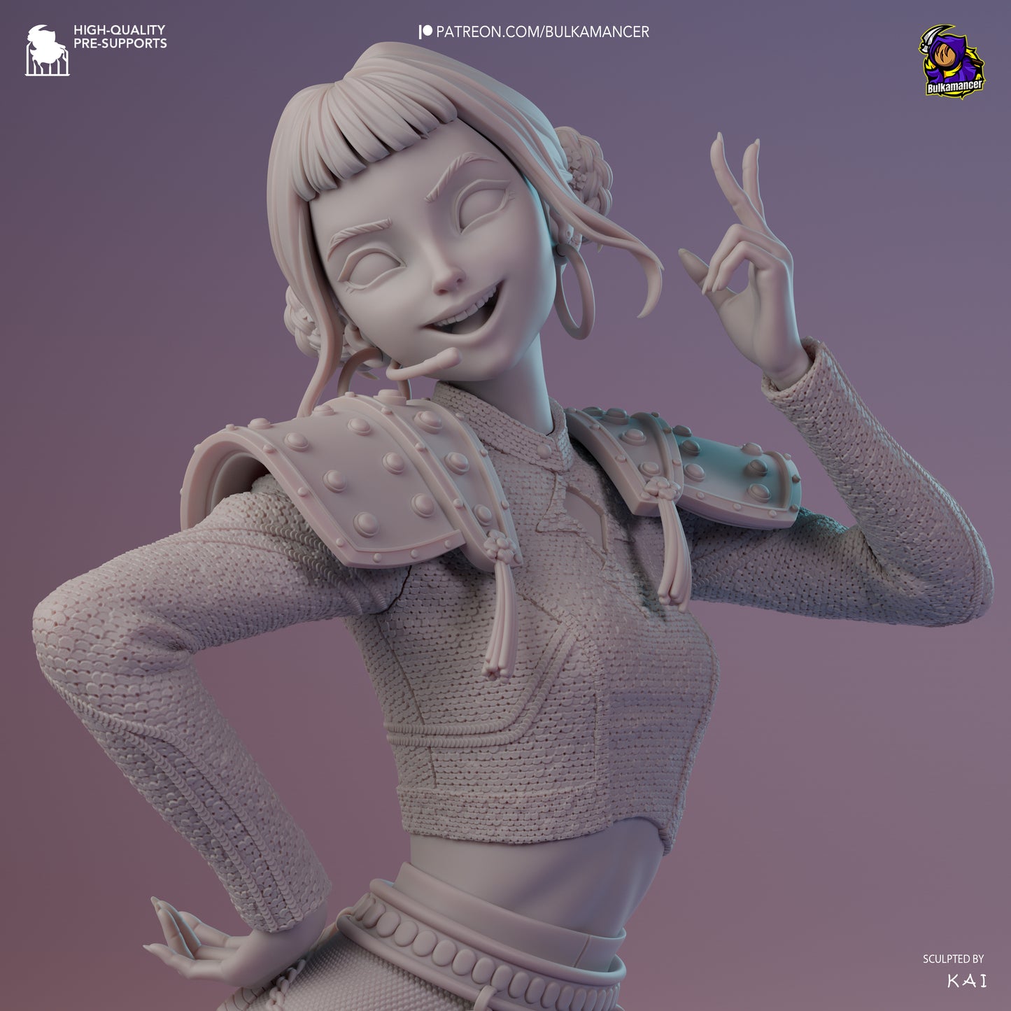 Zoey from K-Pop Demon Hunters Fan-Made Model by Bulkamancer