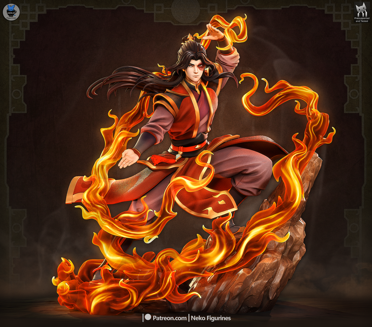 Zuko from Avatar by Neko Figurines | High Quality Resin Print | Painted Commissions available!